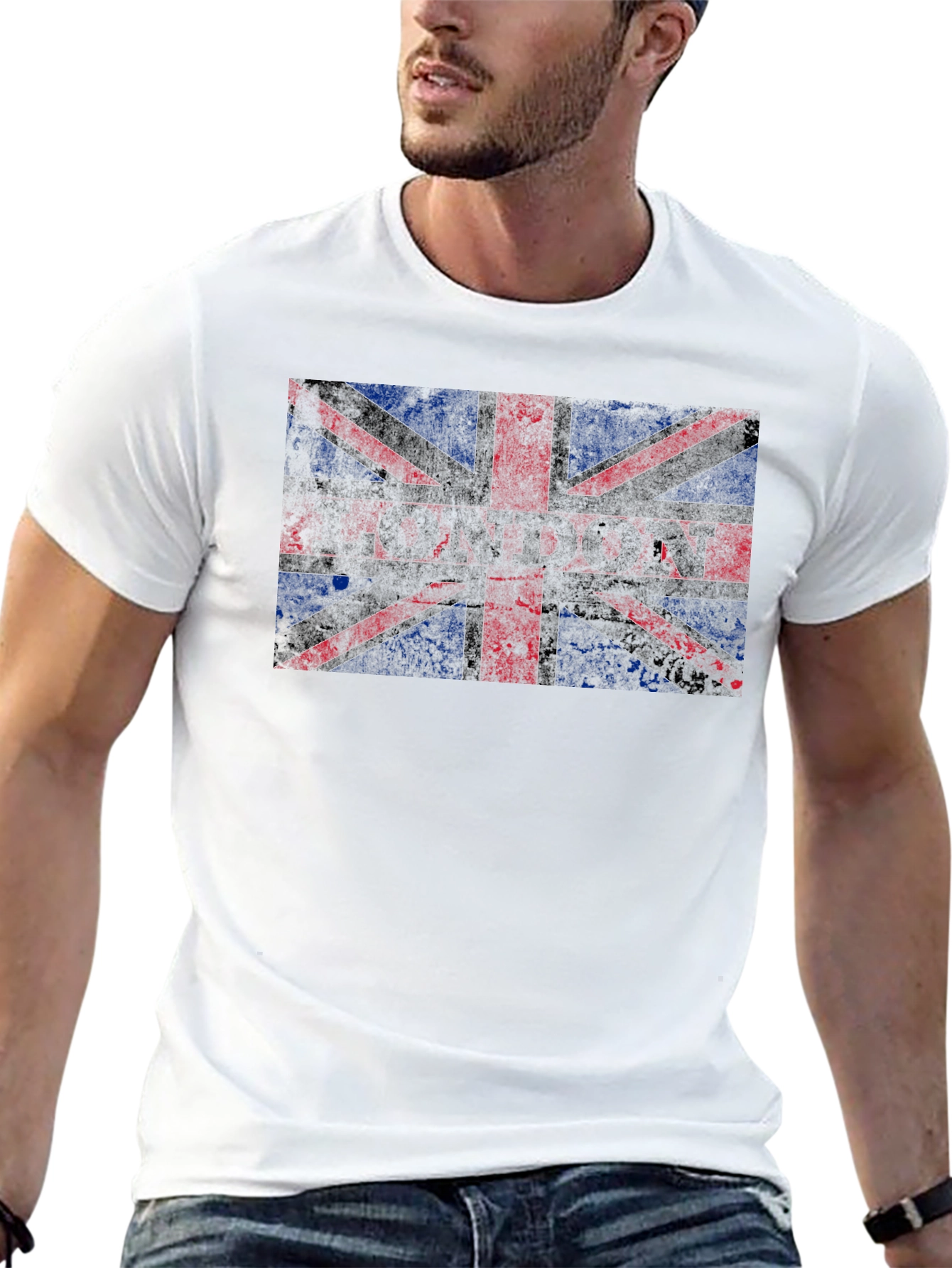 London Union Jack Graphic Black T-Shirt