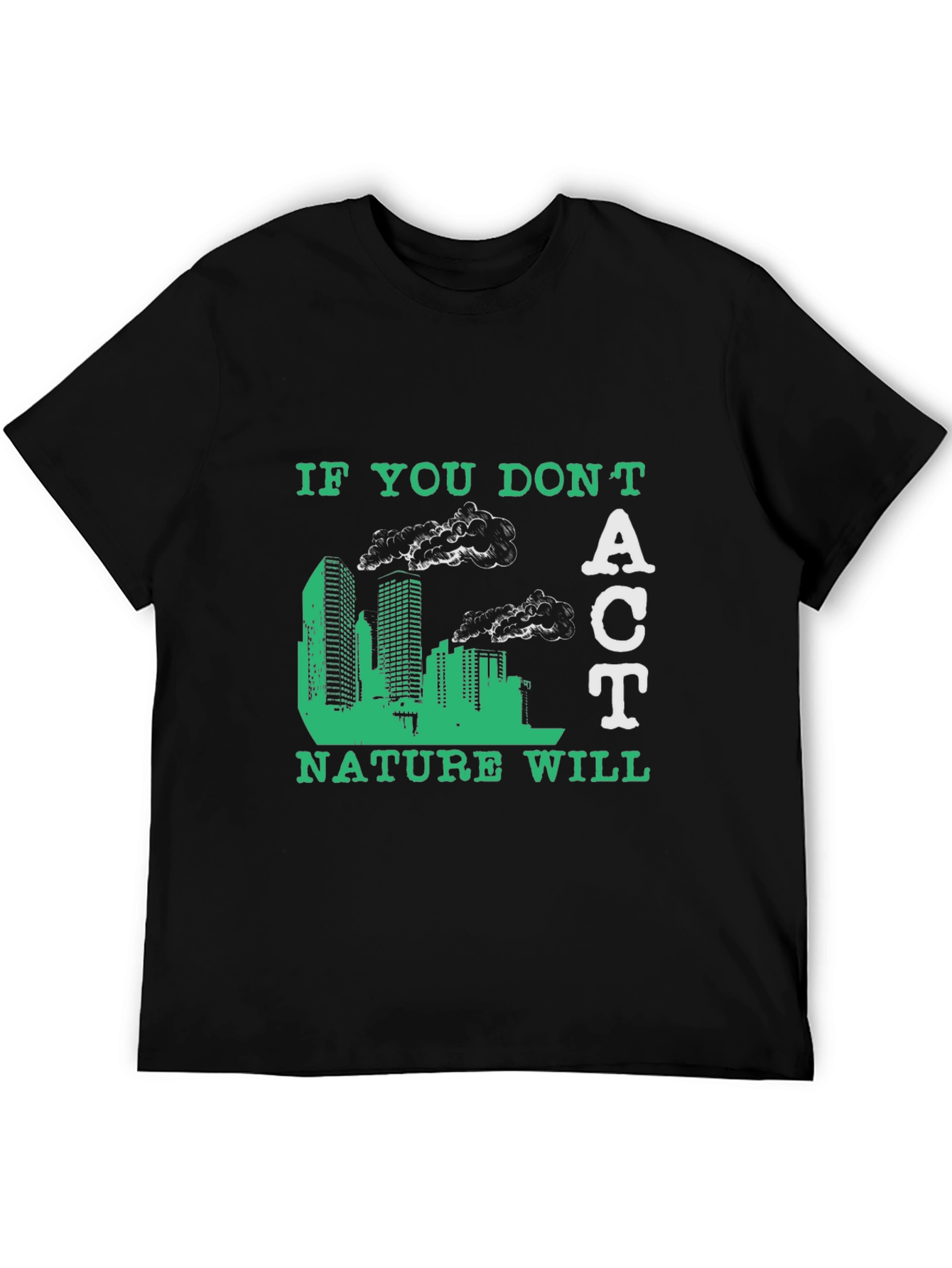 Eco-Friendly Act Graphic Tee - Save the Planet