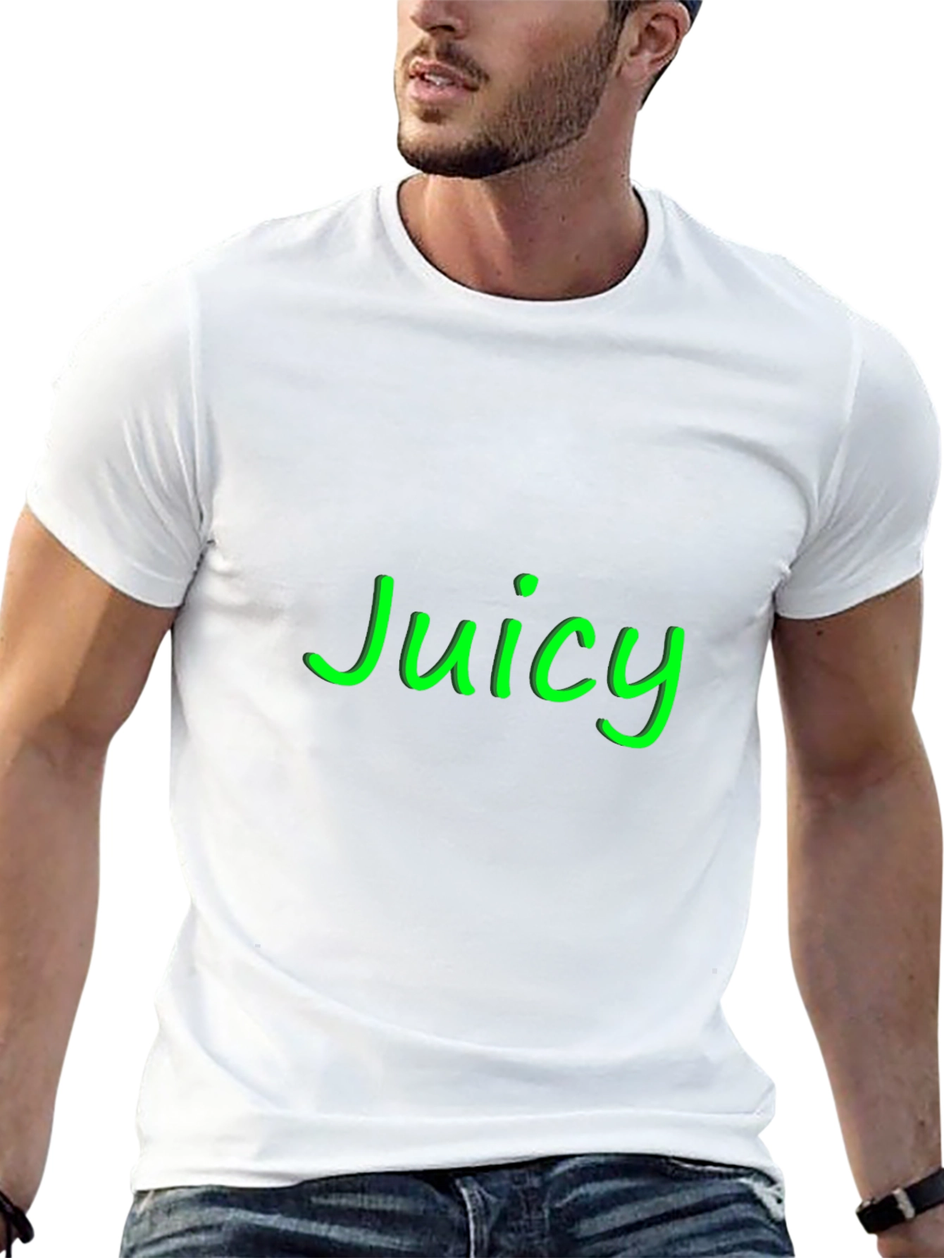 Juicy Black Graphic Tee - Casual Style