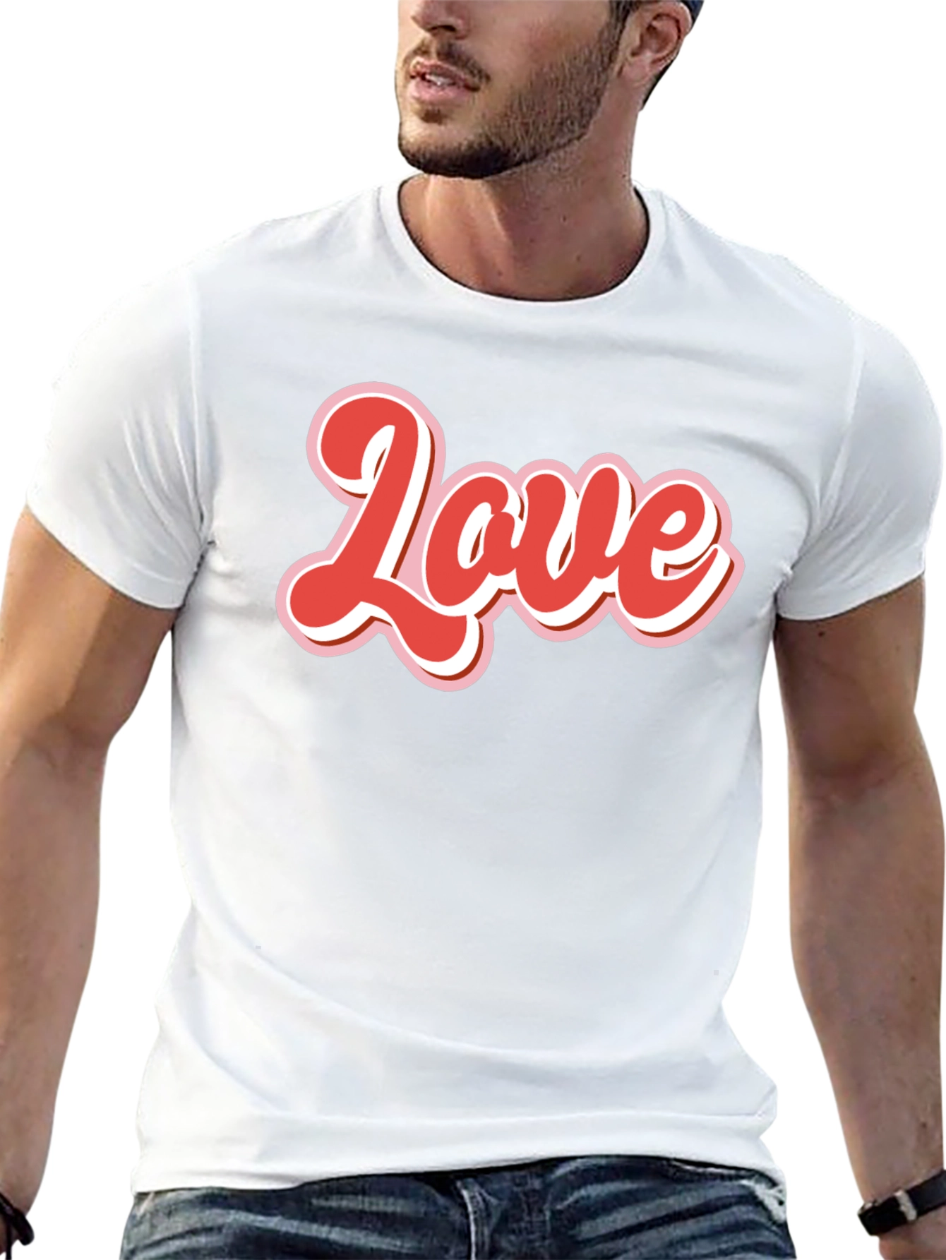 Love Graphic Tee - Retro Valentines Day Shirt