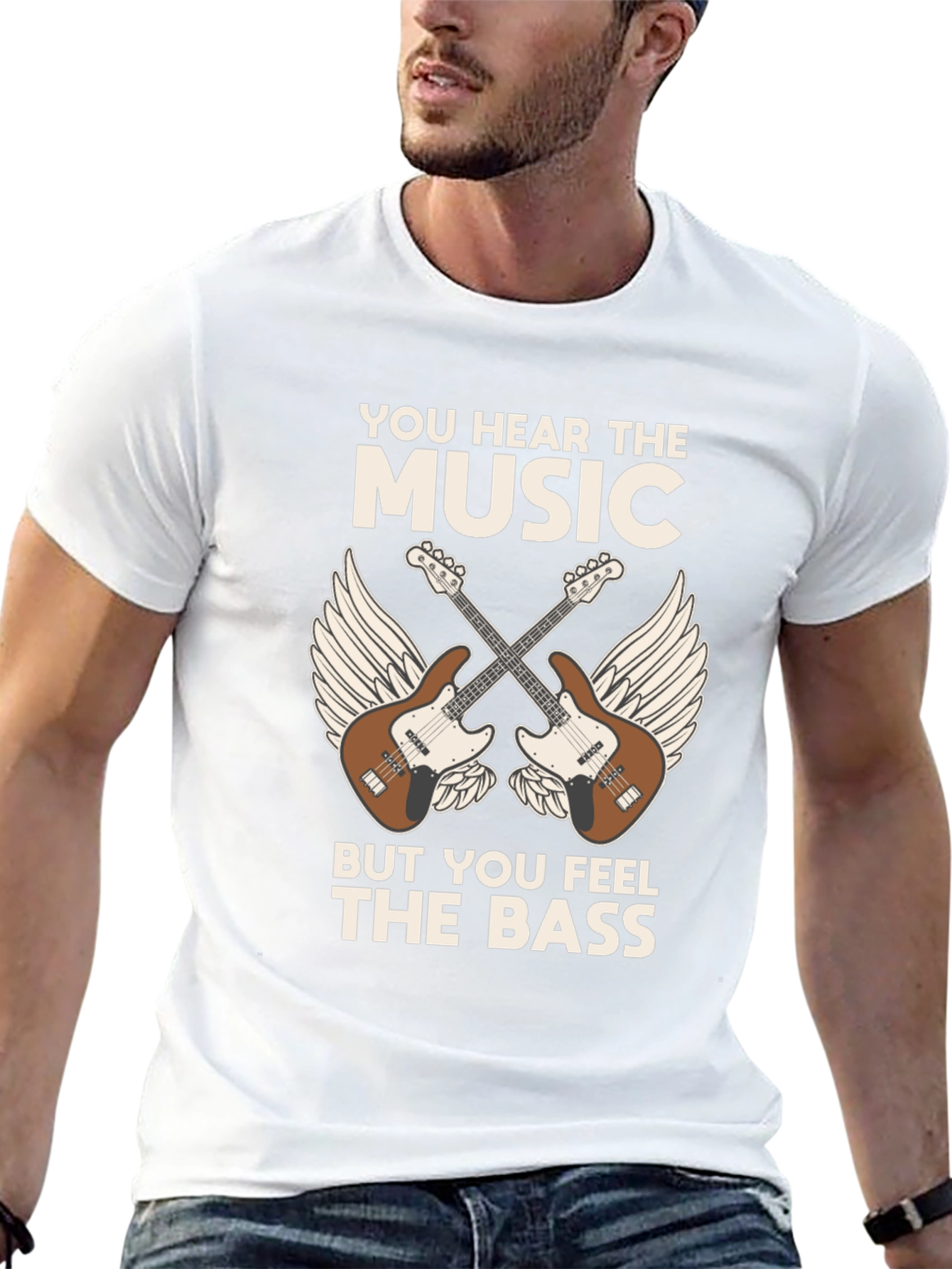 Music Lovers T-Shirt: Hear the Music Feel the Bass