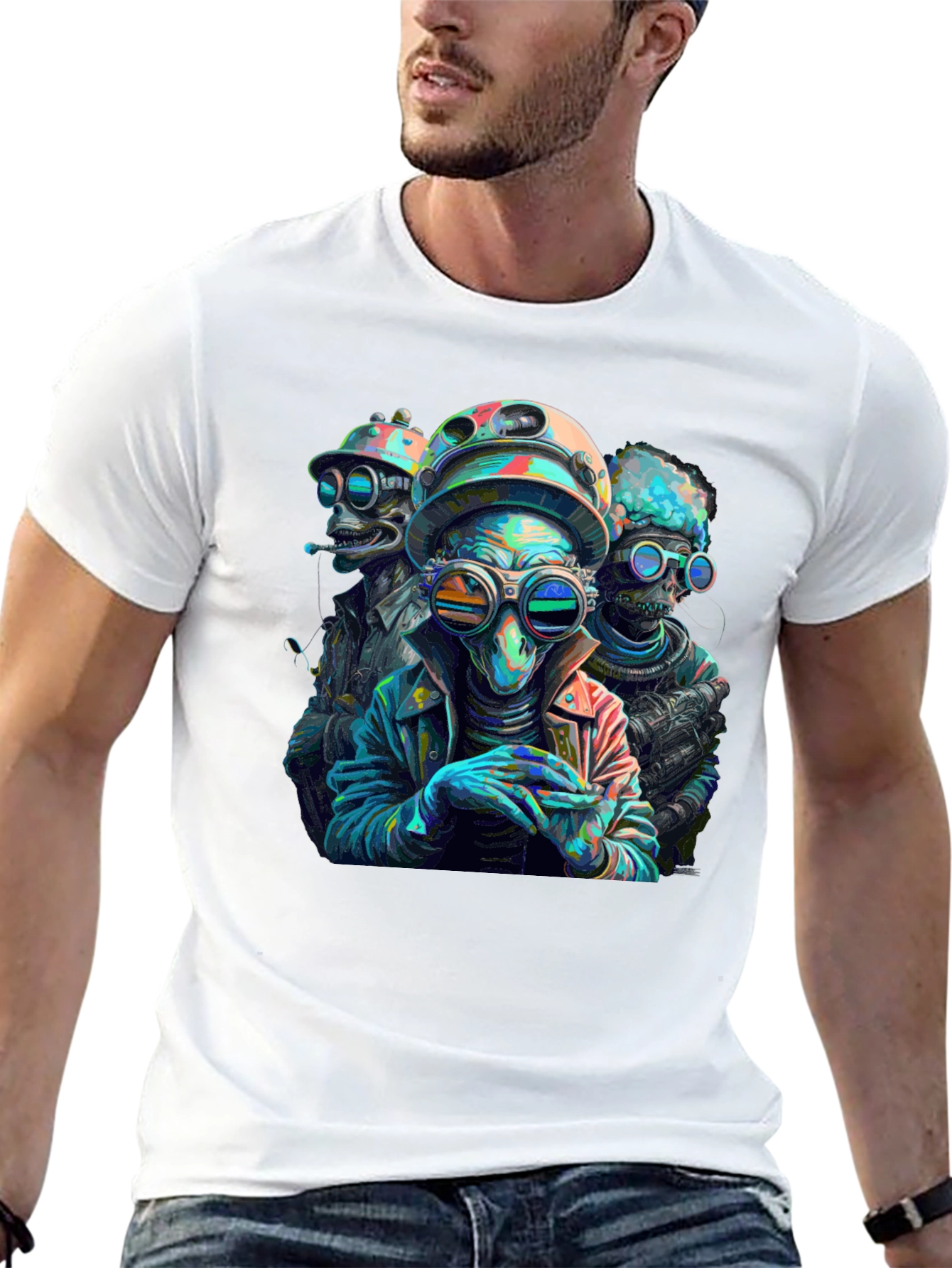 Alien Crew Graphic Tee - Sci-Fi Style