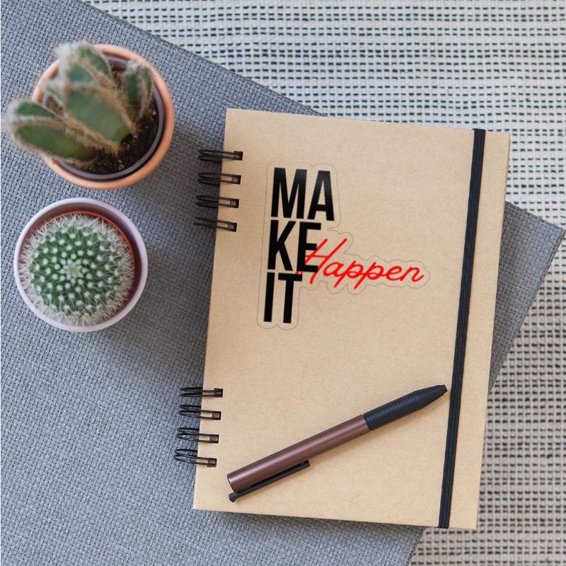 "Make It Happen – Bold Motivational Typography"