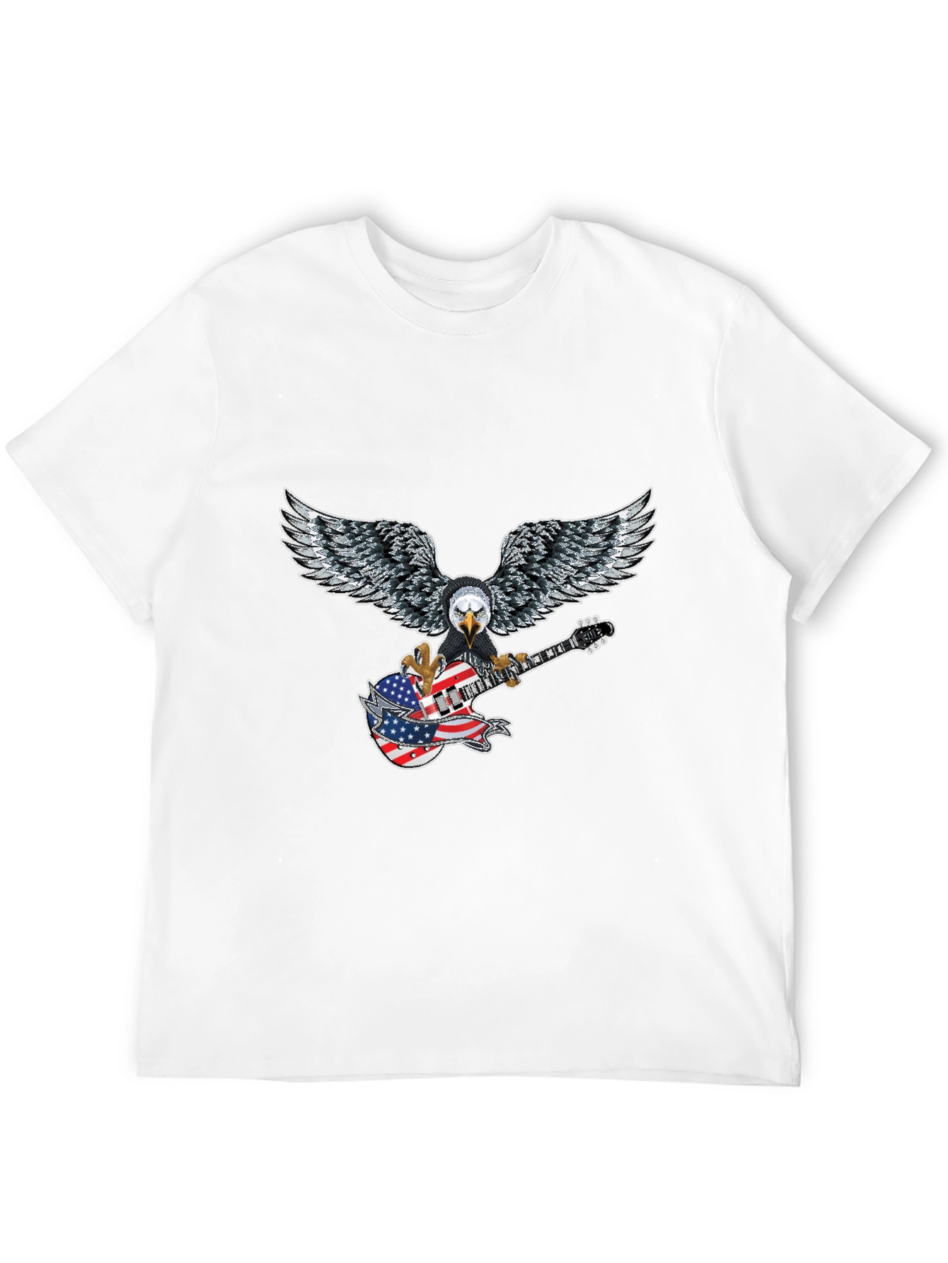 Eagle Guitar American Flag T-Shirt