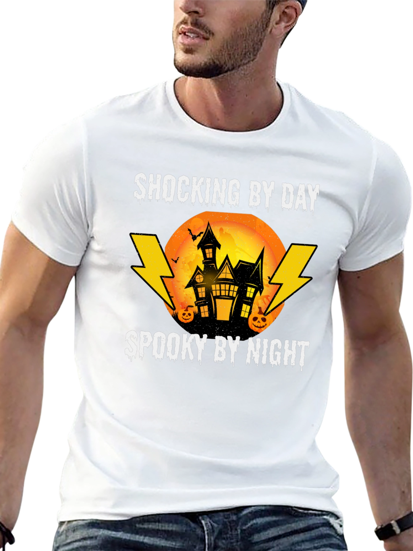 Shocking by Day Spooky by Night Halloween Tee