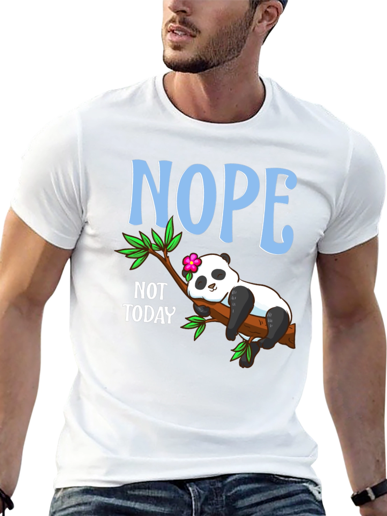 Nope Not Today Panda T-Shirt