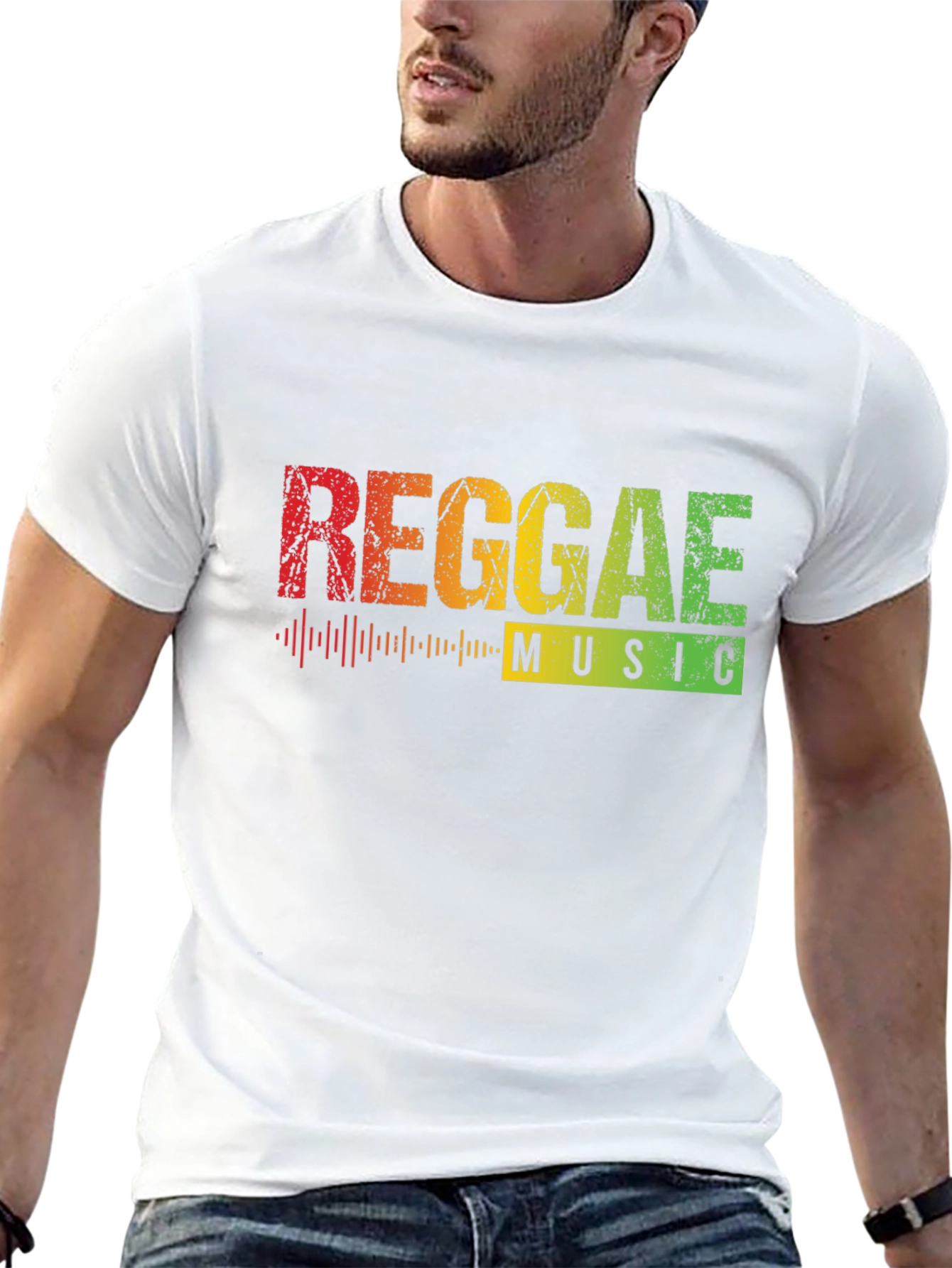 Reggae Music Black Graphic T-Shirt