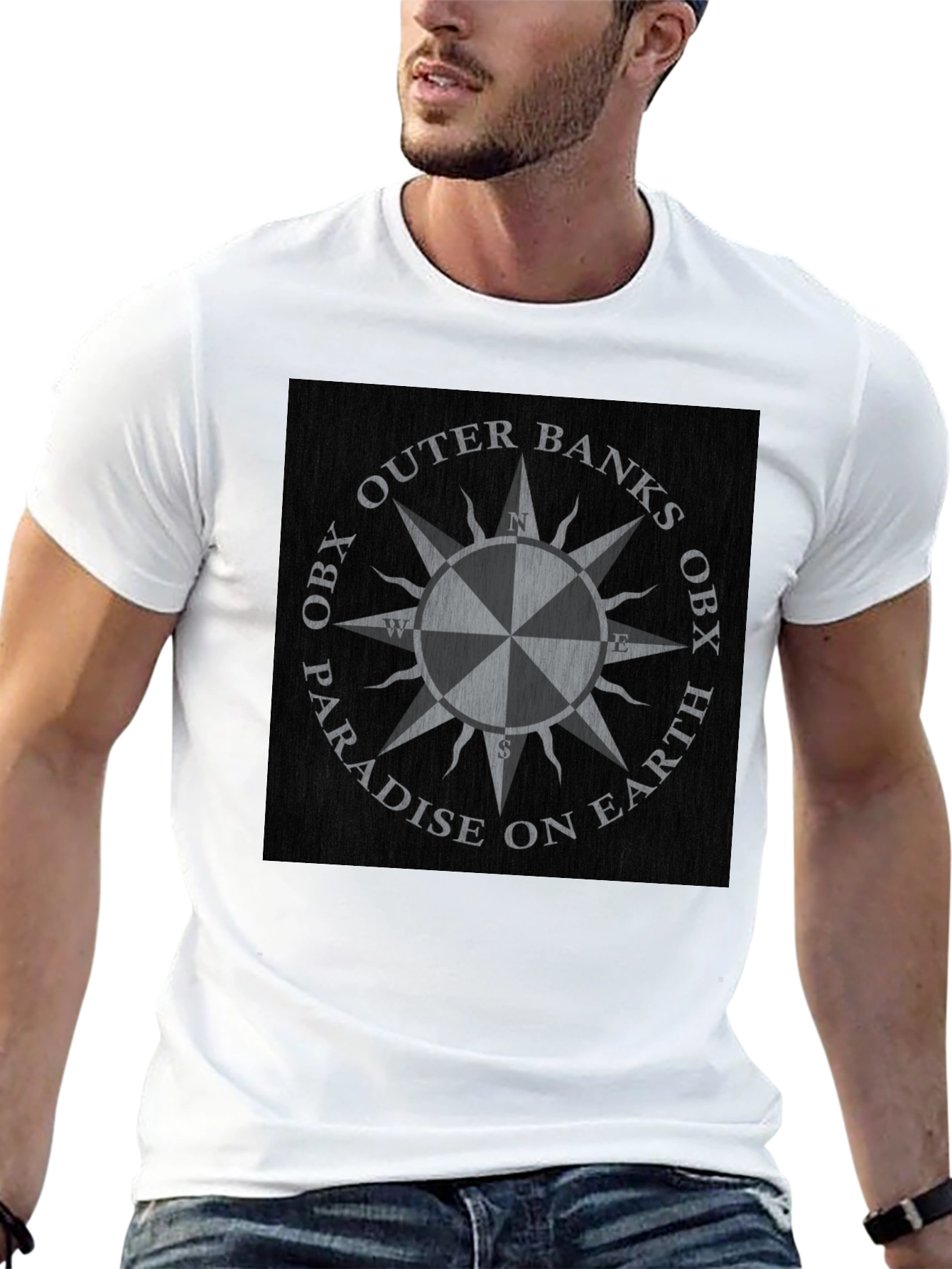 Outer Banks Compass T-Shirt - Paradise on Earth OBX
