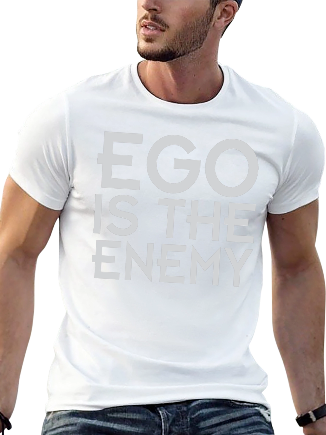 Ego Is The Enemy Graphic Tee - Black