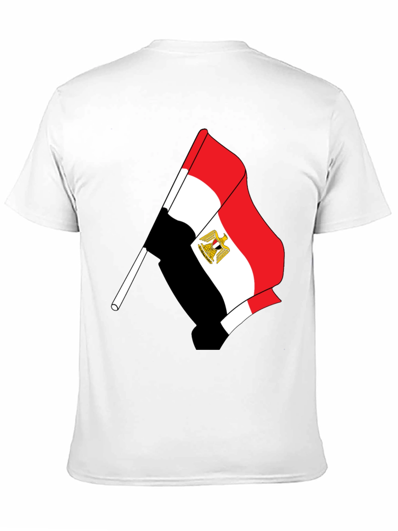 Egypt Flag Graphic T-Shirt - Black Cotton Tee