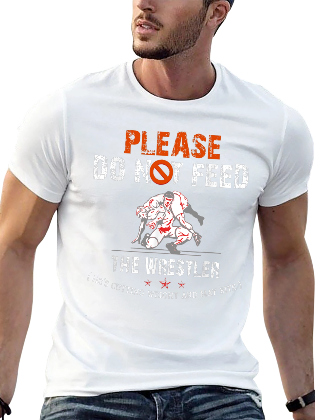 Wrestling Tee: Do Not Feed the Wrestler T-Shirt