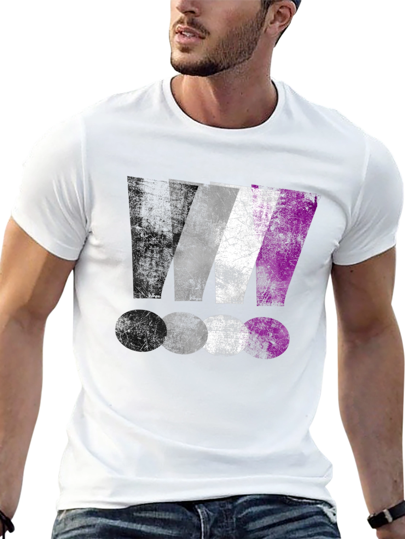 Asexual Pride Flag Graphic T-Shirt