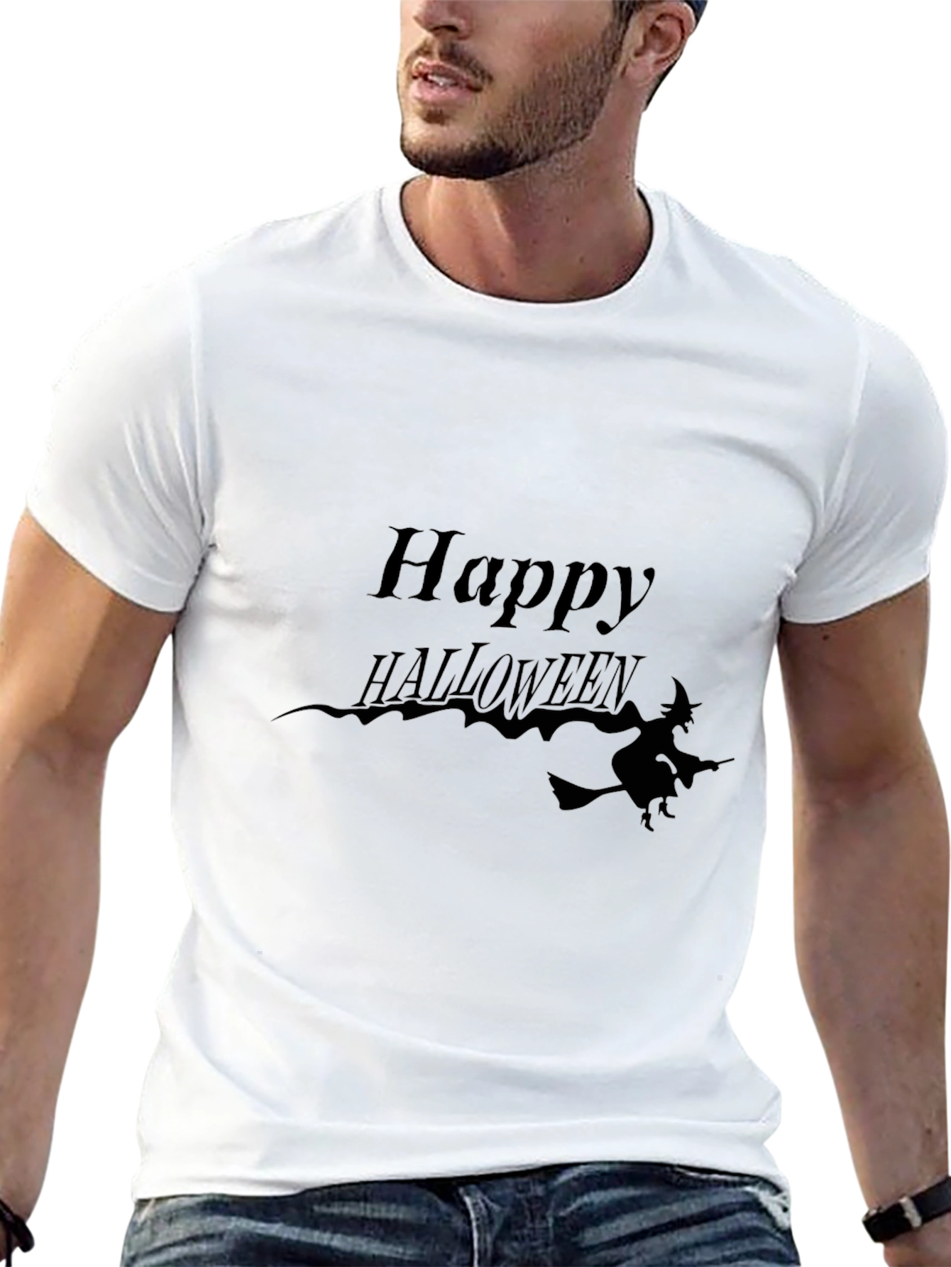 Happy Halloween T-Shirt - Witch Design