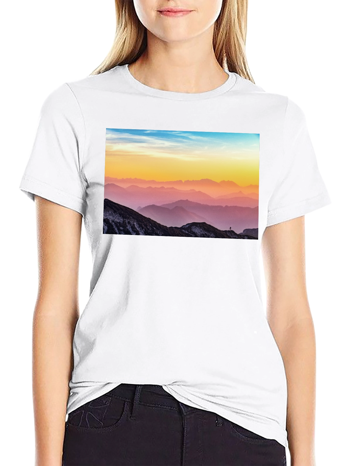 Mountain View Graphic Tee - Black