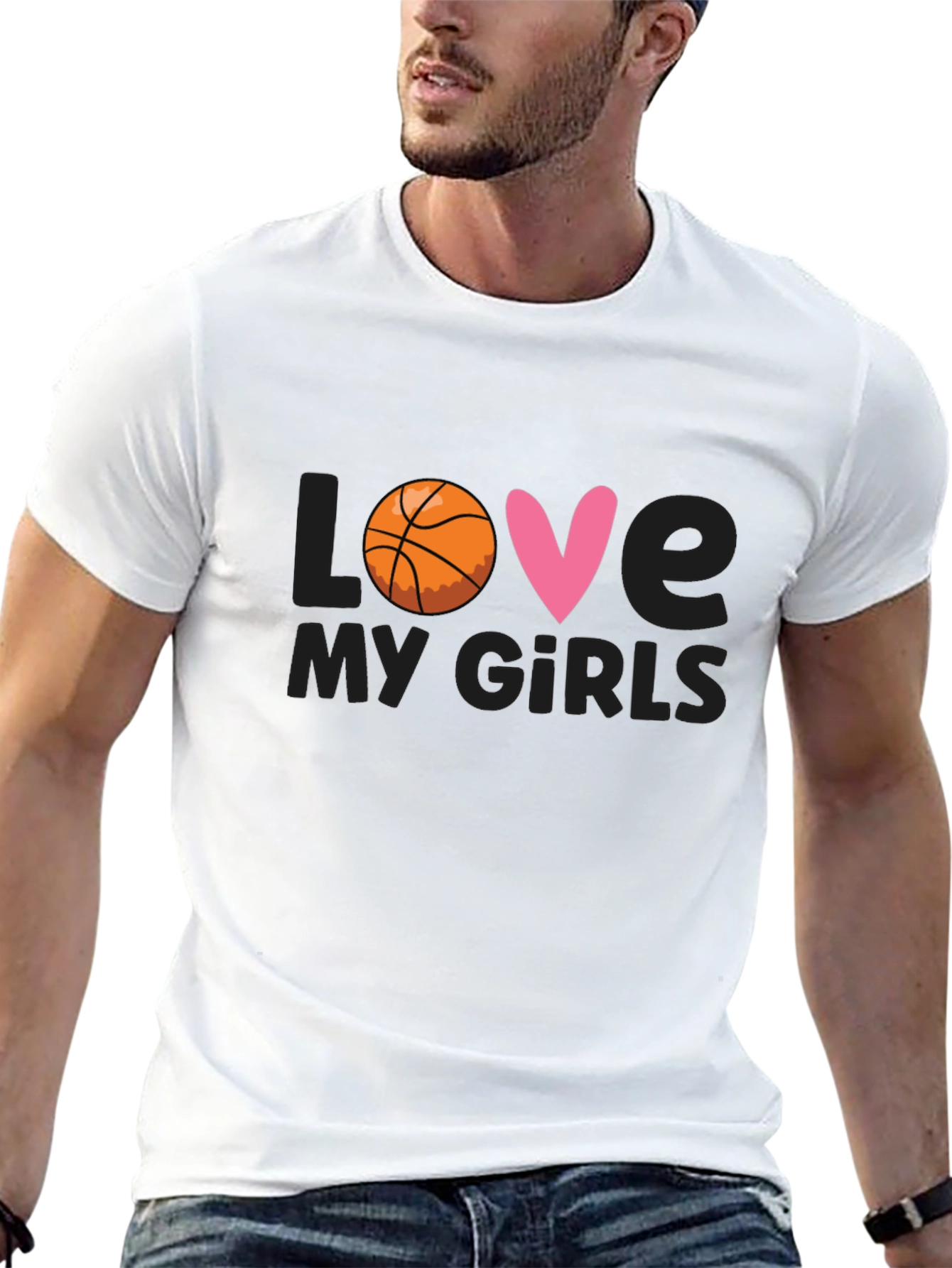 Love My Girls Basketball T-Shirt