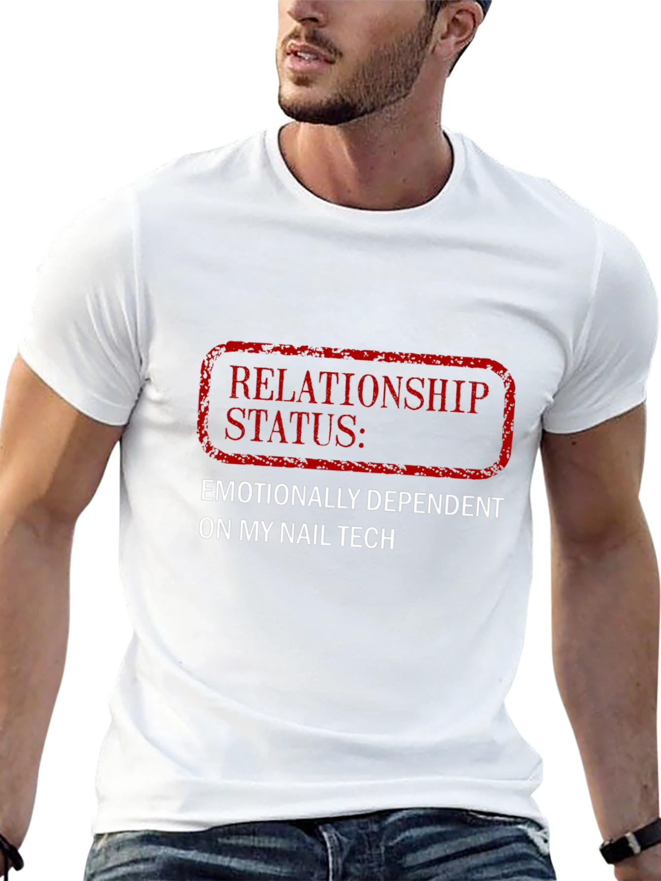 Funny Nail Tech T-Shirt: Relationship Status
