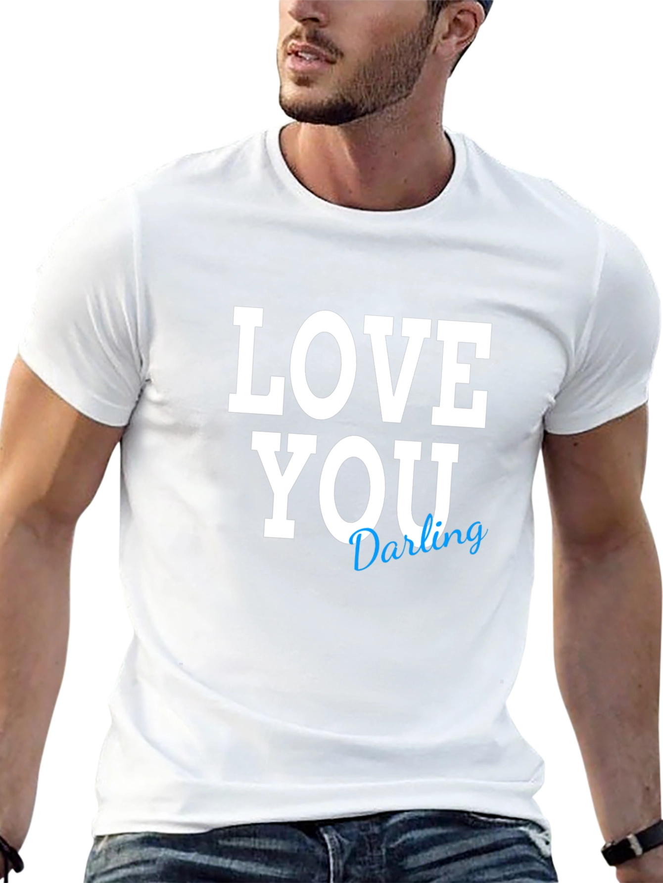 Love You Darling Black T-Shirt