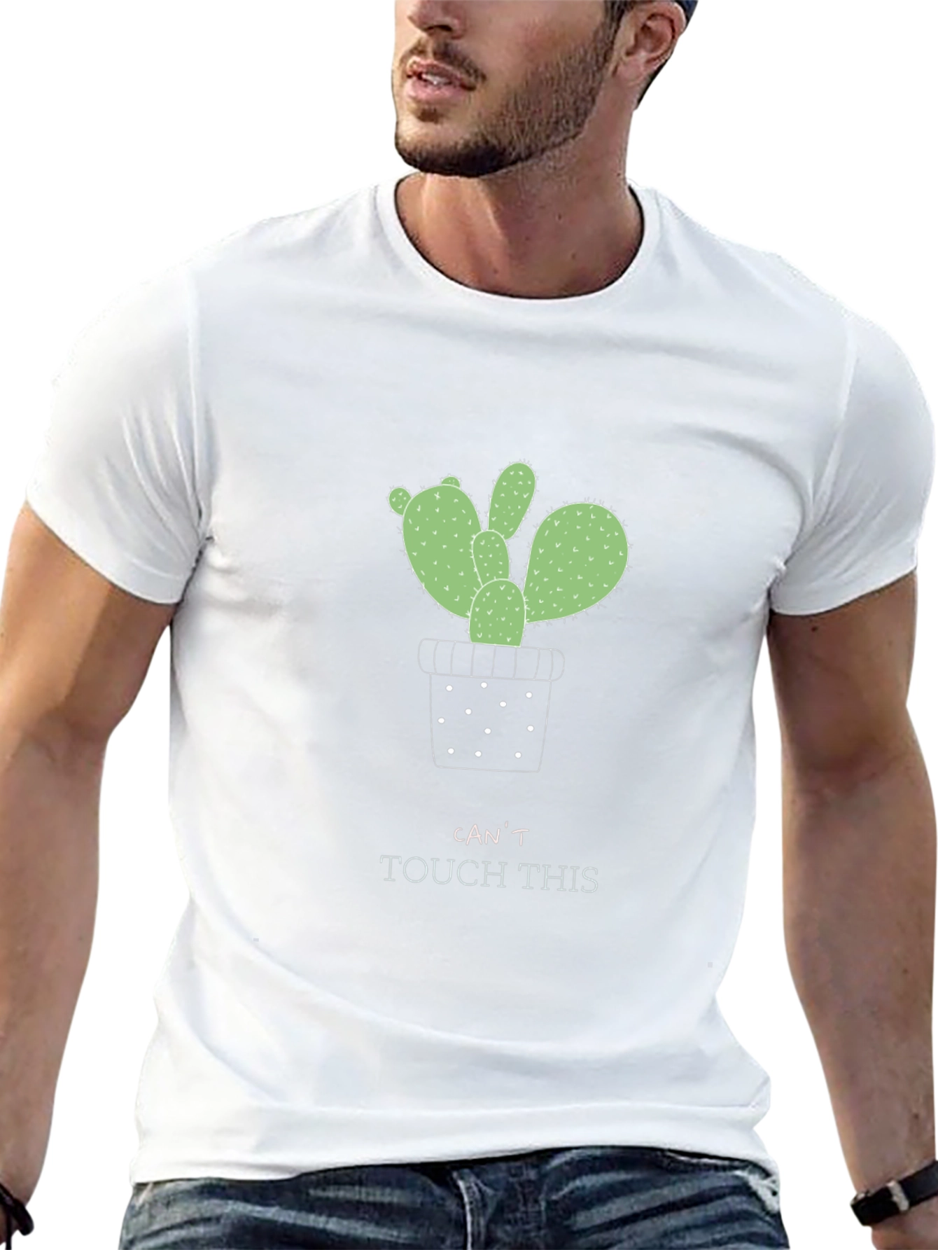 Cactus Graphic T-Shirt - Cant Touch This