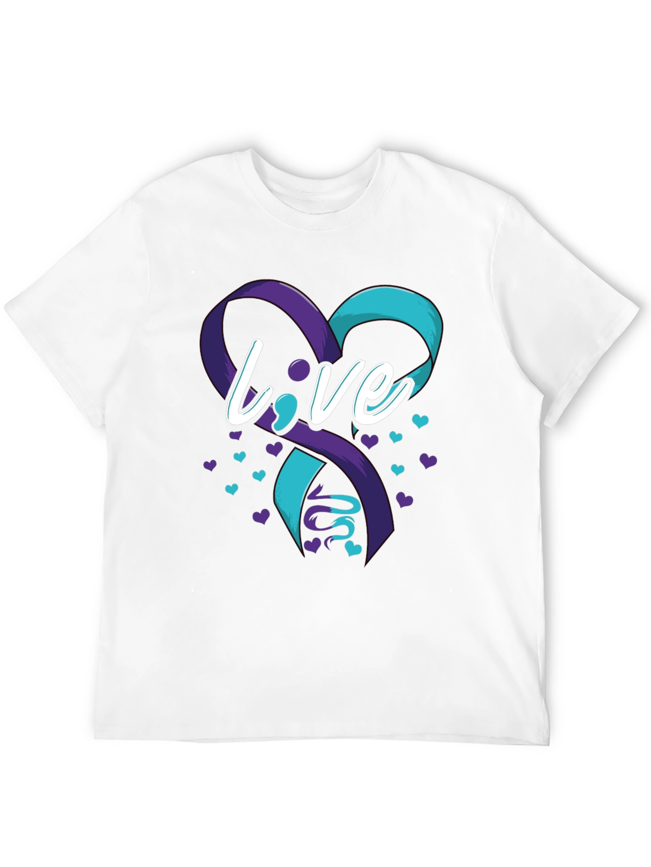 Live Awareness Ribbon Graphic T-Shirt