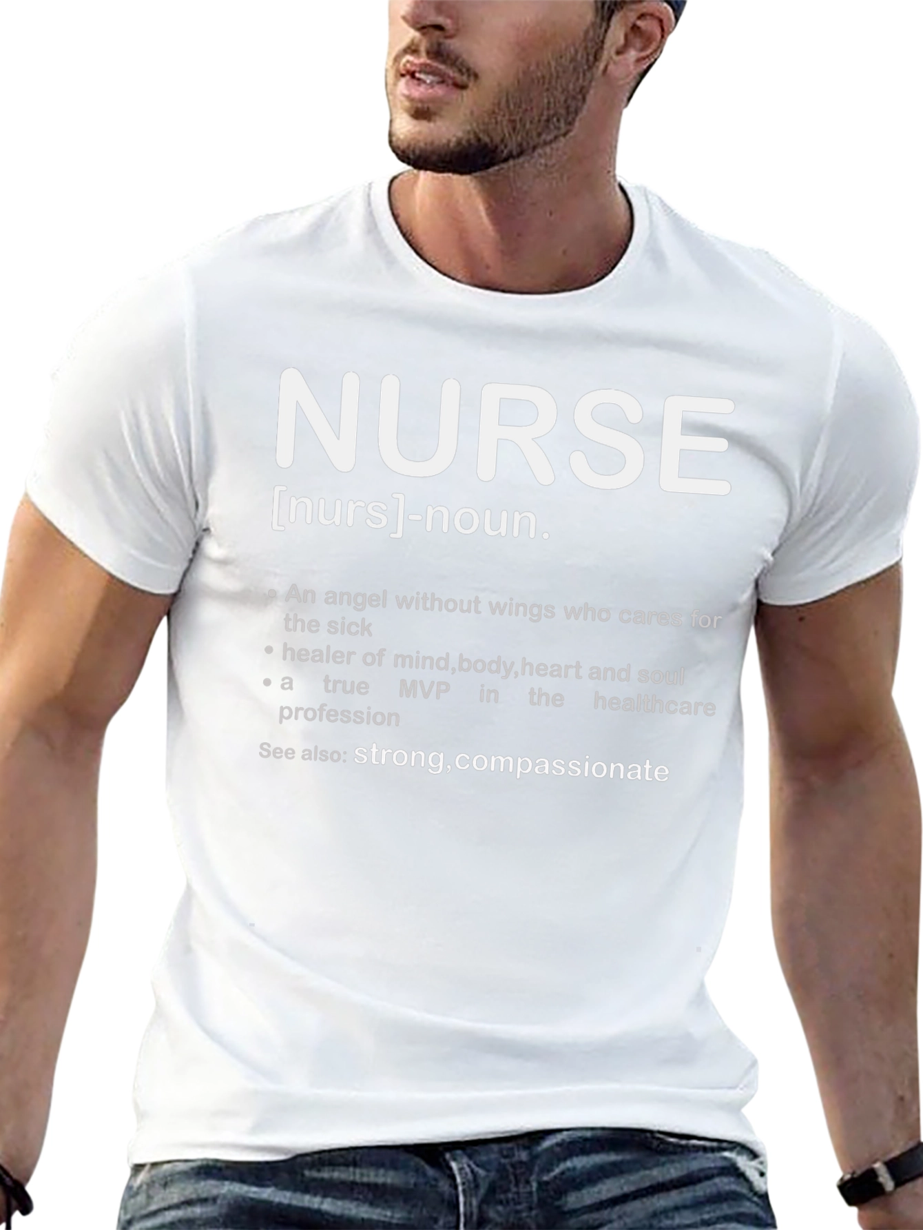 Nurse Definition T-Shirt - Strong Compassionate