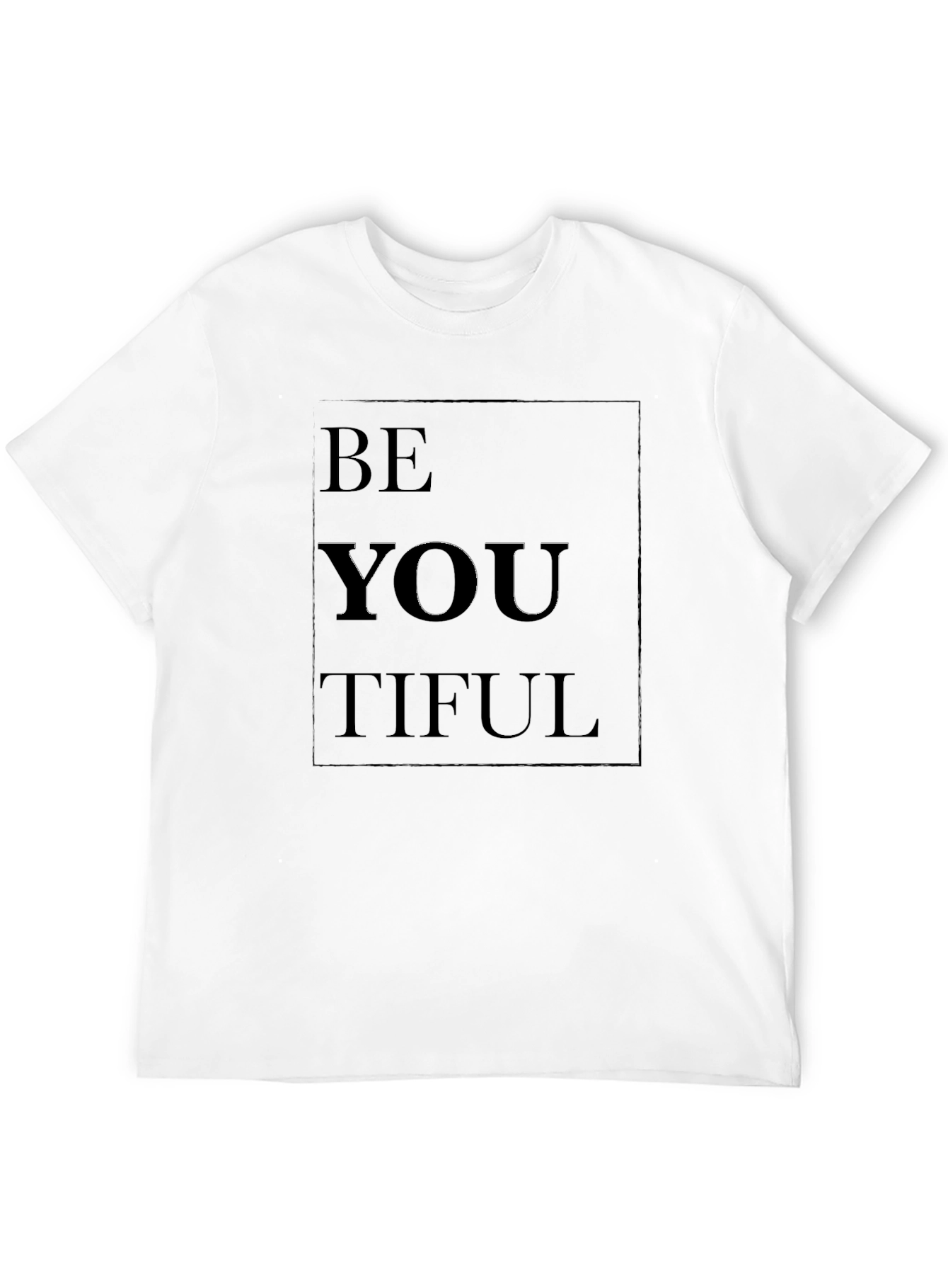 Be You Tiful Black Graphic T-Shirt