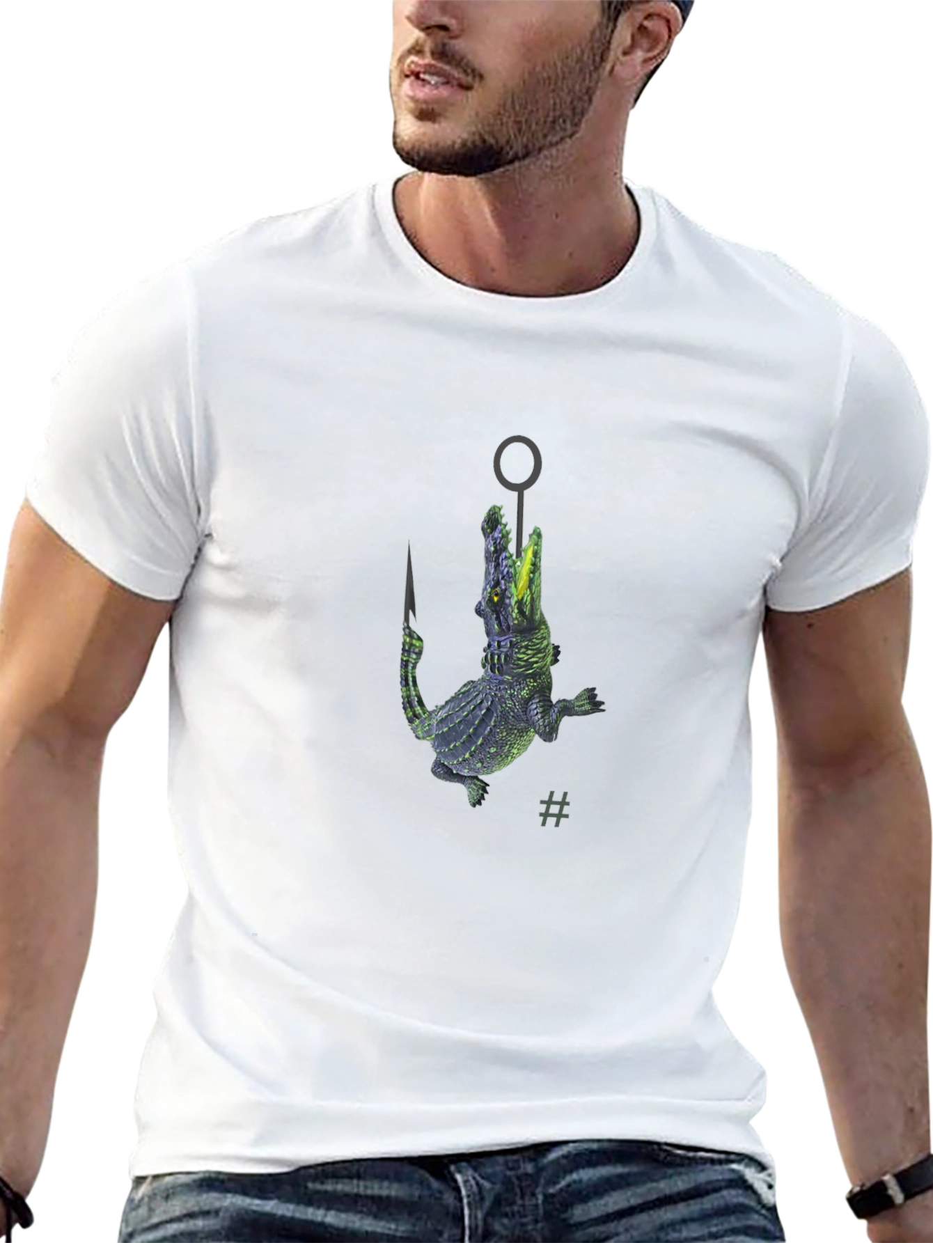 Crocodile Hook Black T-Shirt