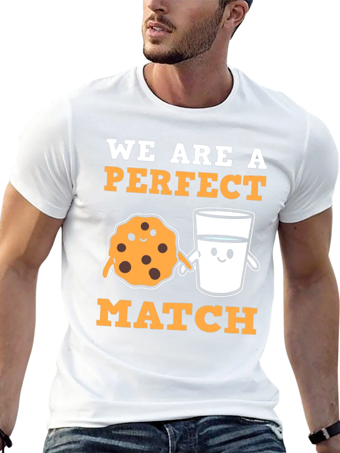 Perfect Match Cookie & Milk Graphic Tee
