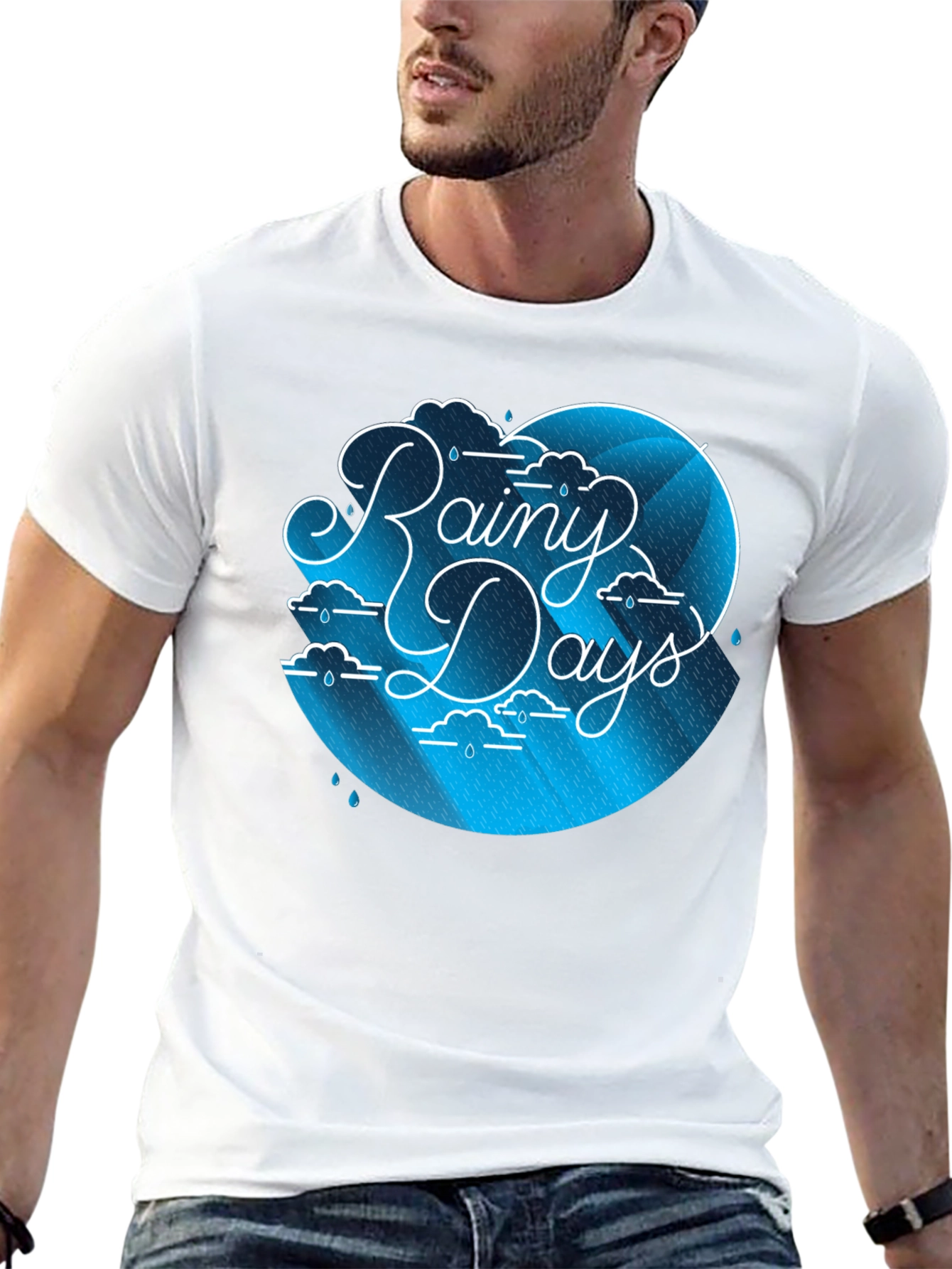Rainy Days Graphic Tee - Stylish Comfort