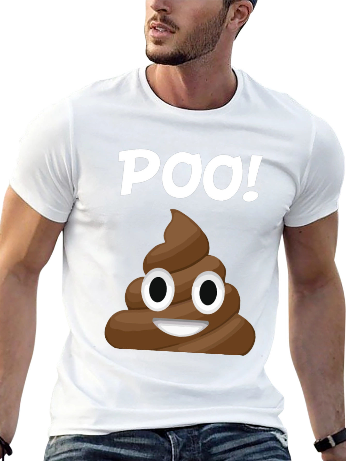 Funny Poop Emoji Graphic T-Shirt