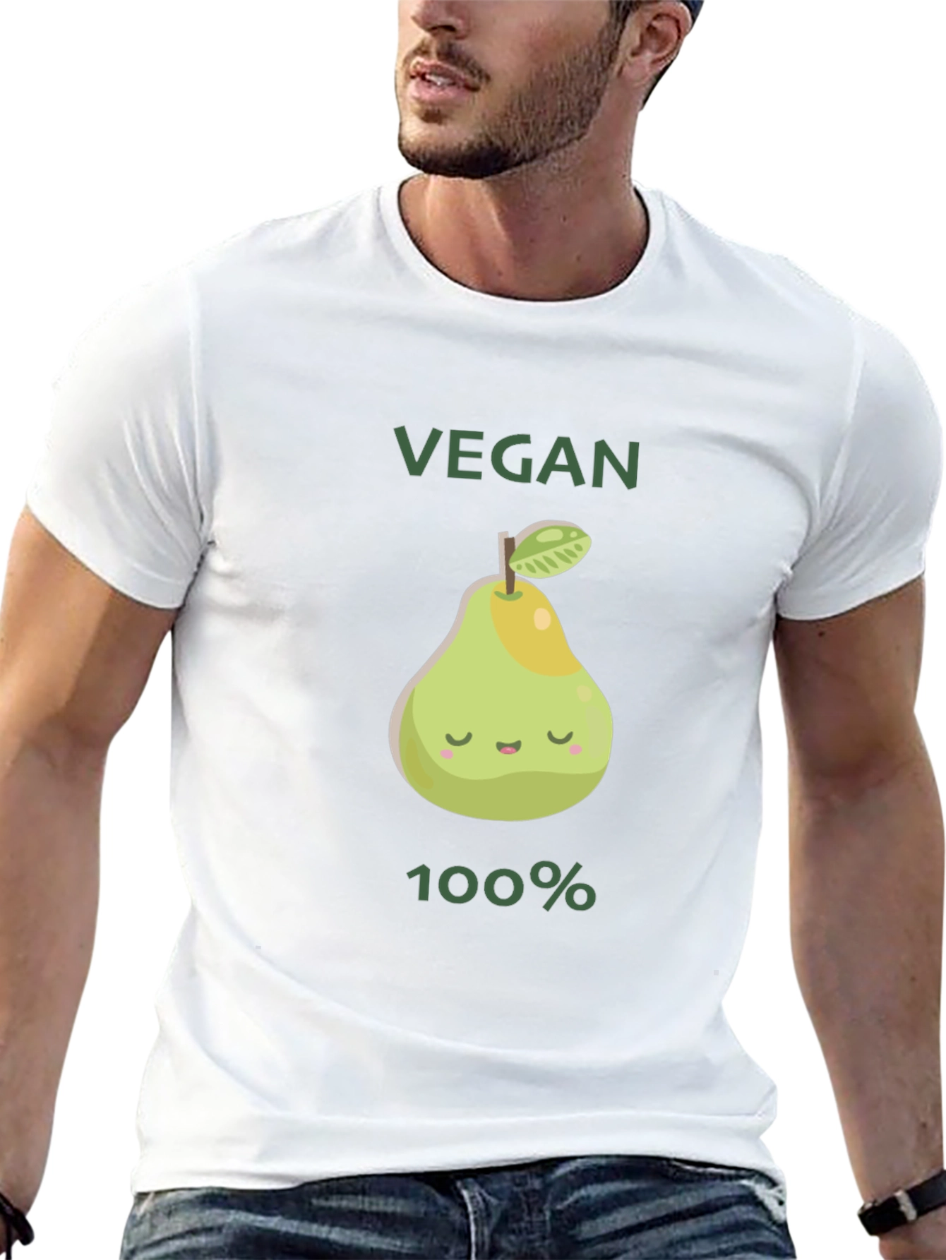 Vegan 100% Pear Graphic Tee