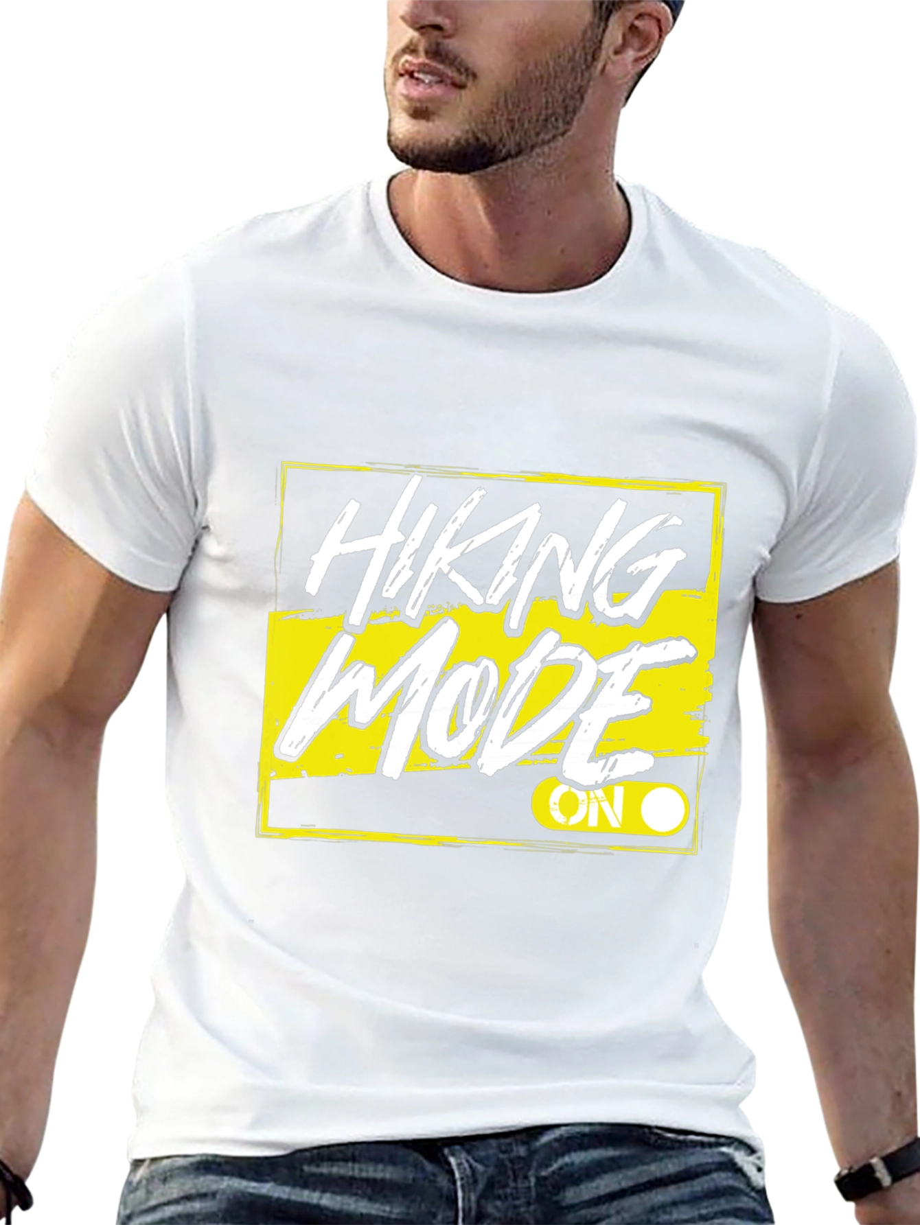 Hiking Mode On Black T-Shirt