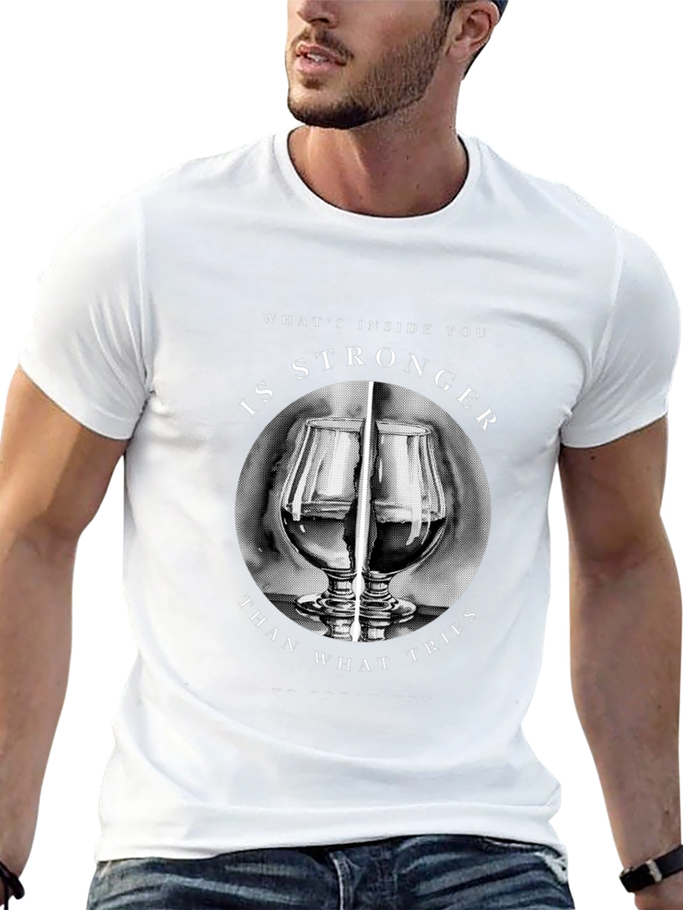 Stronger Inside T-Shirt - Motivational Graphic Tee