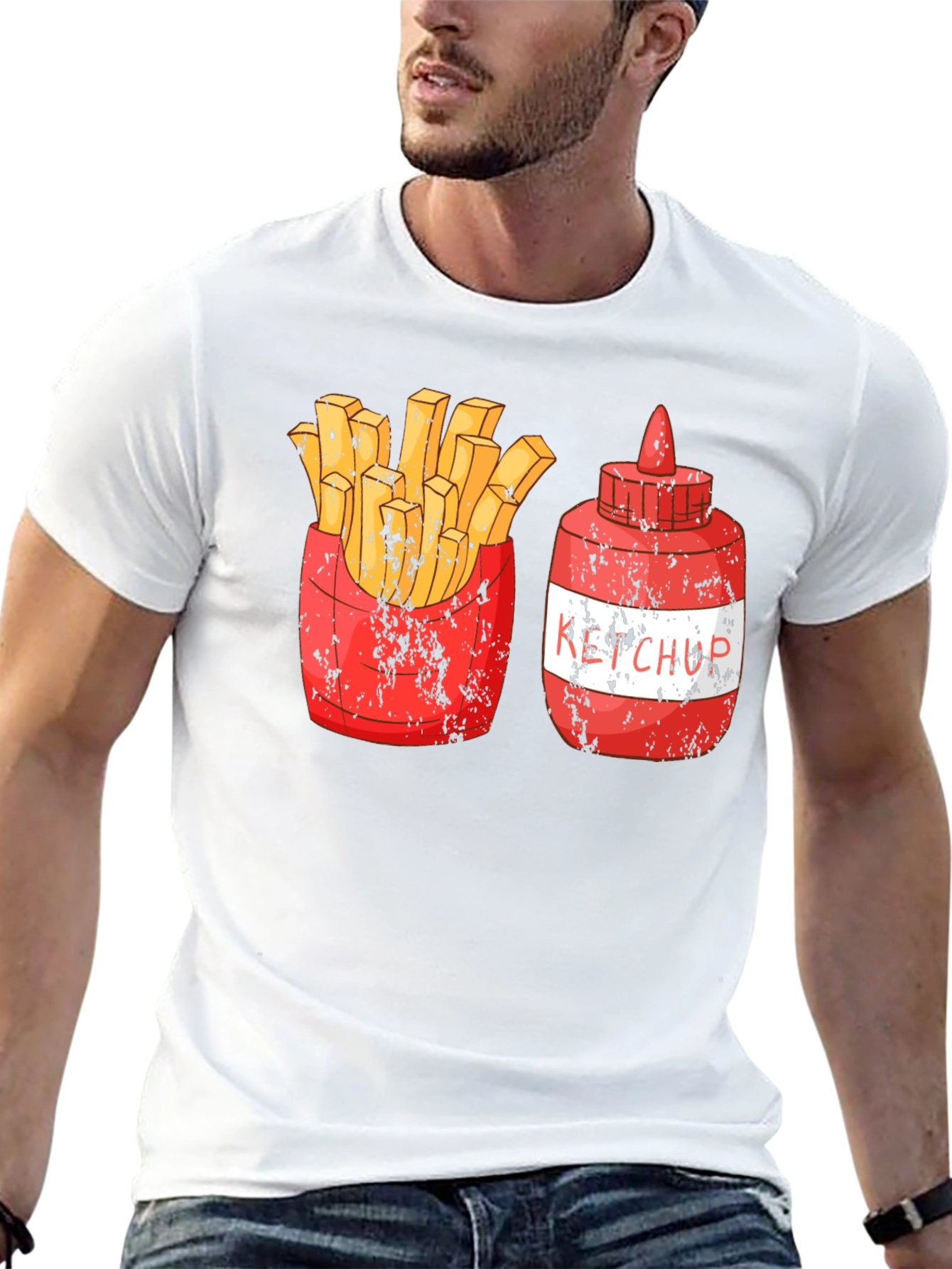Fries and Ketchup Graphic Tee