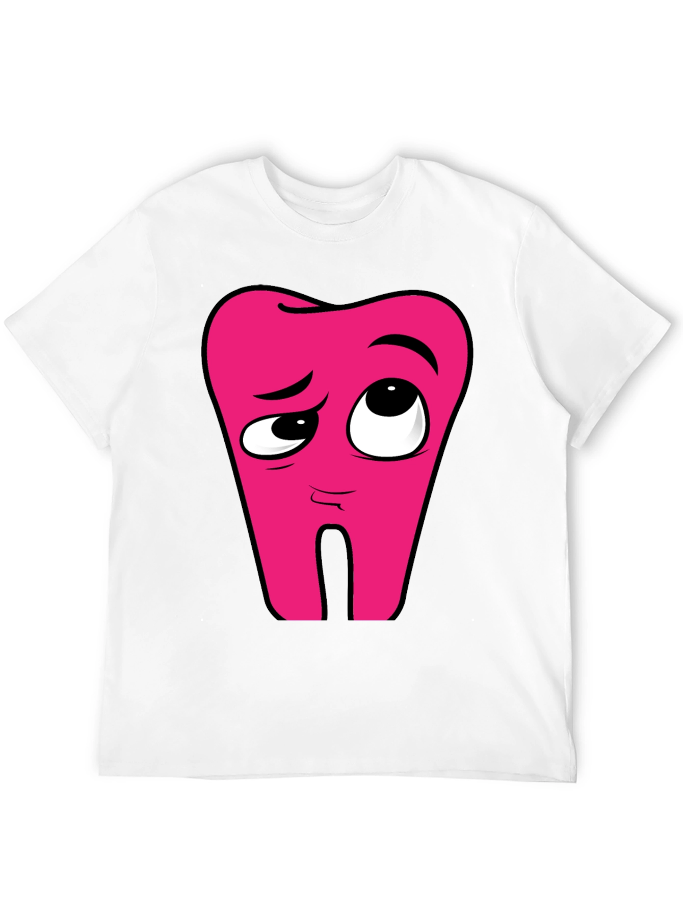 Cartoon Tooth Graphic T-Shirt - Funny Dental Tee