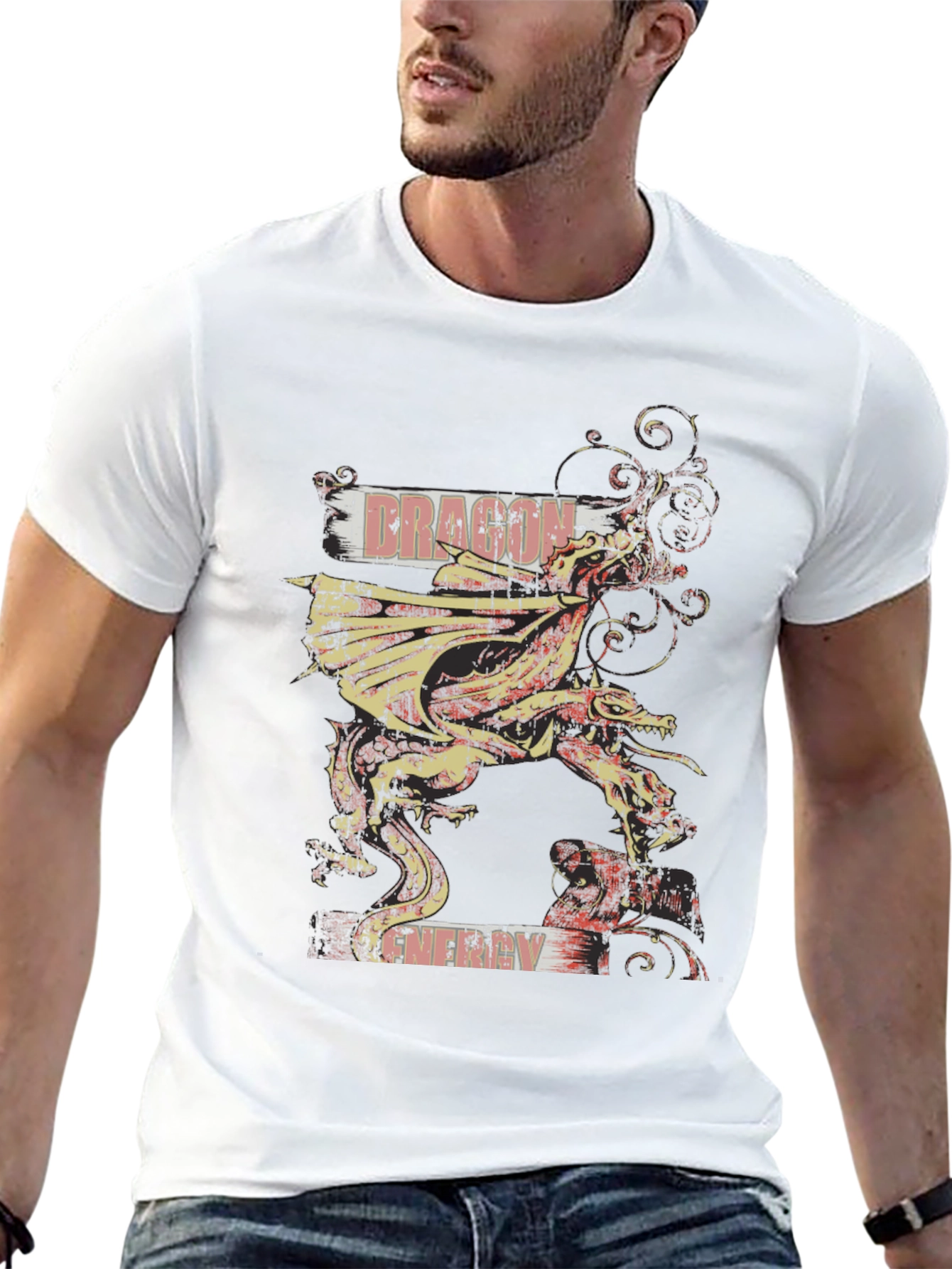 Dragon Energy Graphic T-Shirt - Black