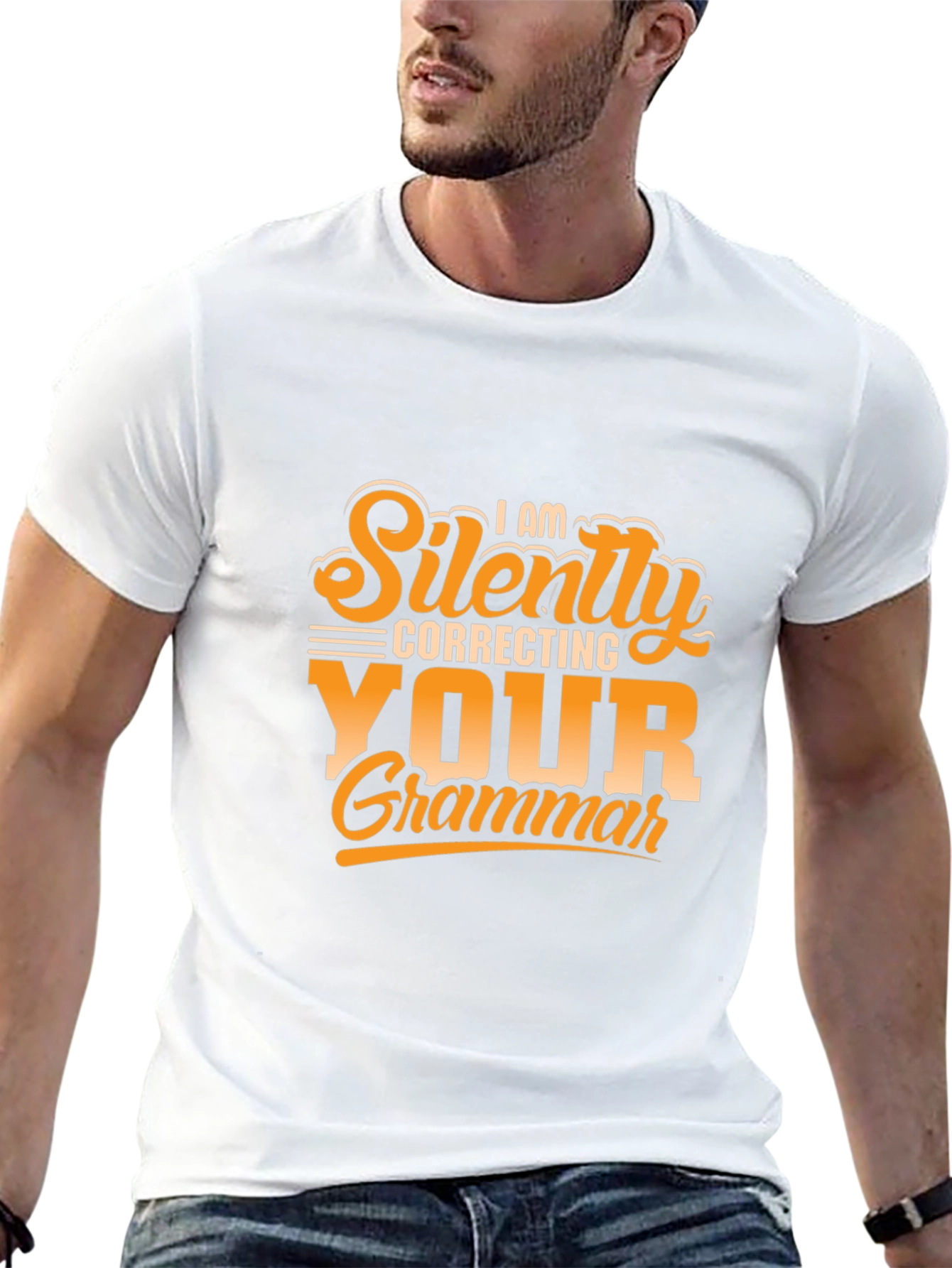 Funny Grammar T-Shirt - Silently Correcting