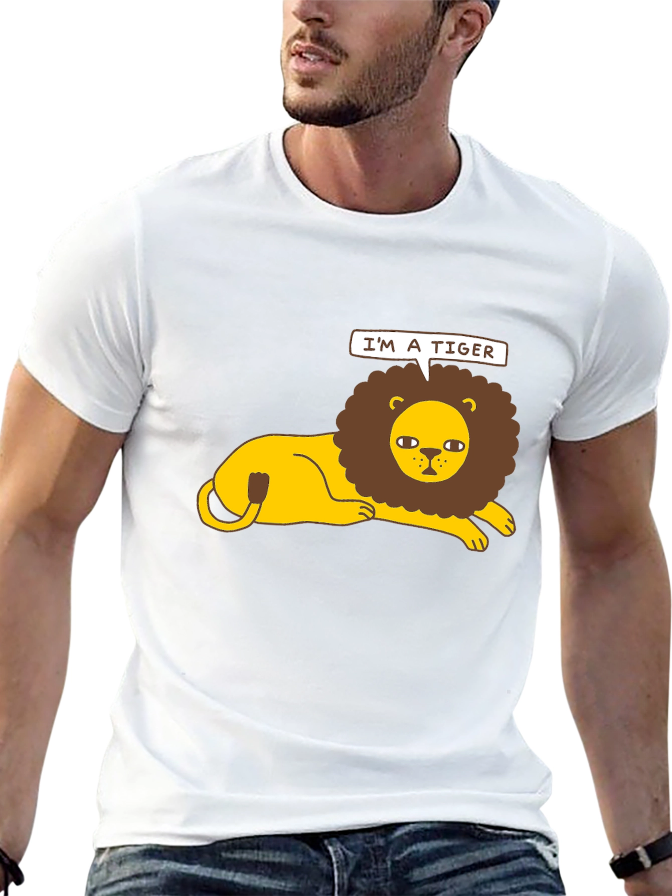 Im a Tiger T-Shirt - Funny Lion Graphic Tee