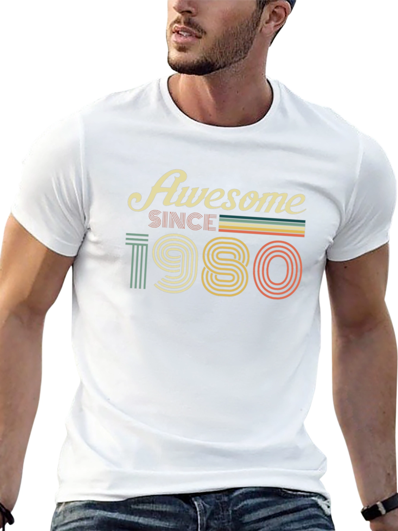 Awesome Since 1980 Retro Style T-Shirt