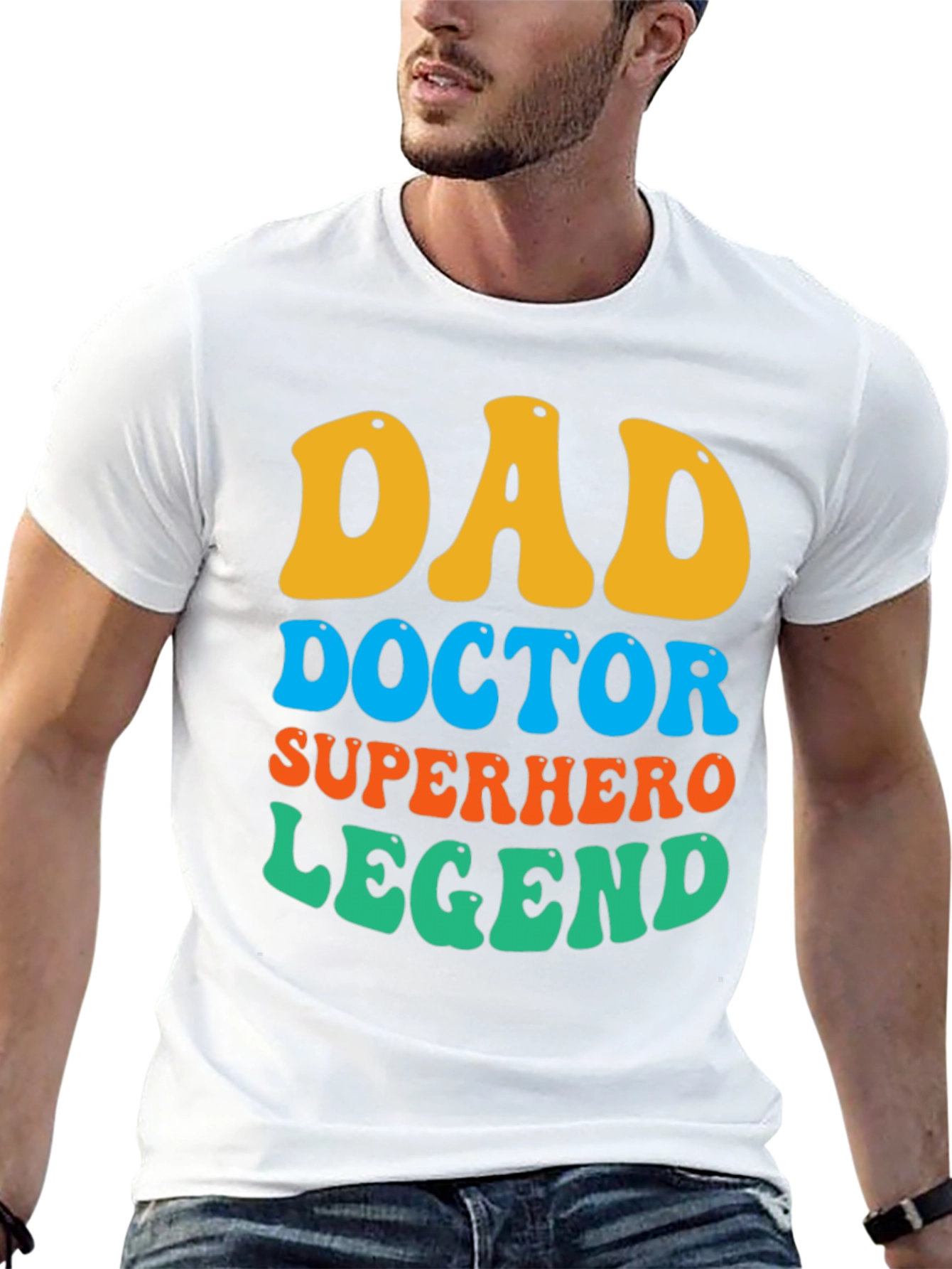Dad Doctor Superhero Legend T-Shirt