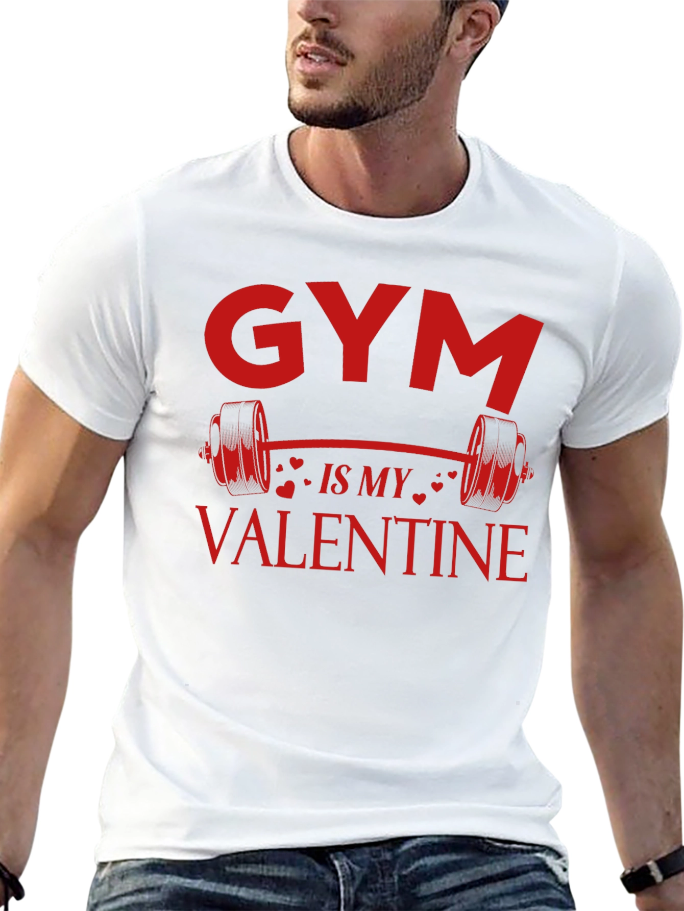 Gym is My Valentine T-Shirt - Fitness Lover Tee