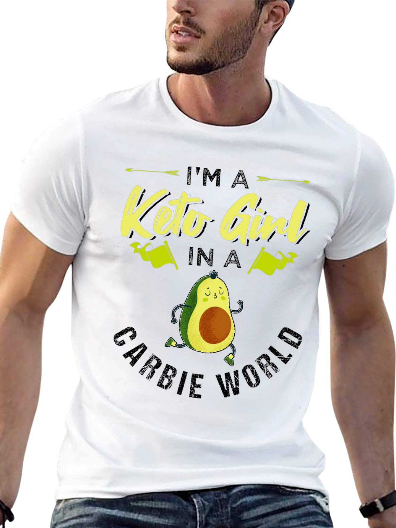 Keto Girl Avocado T-Shirt - Carb Conscious Style