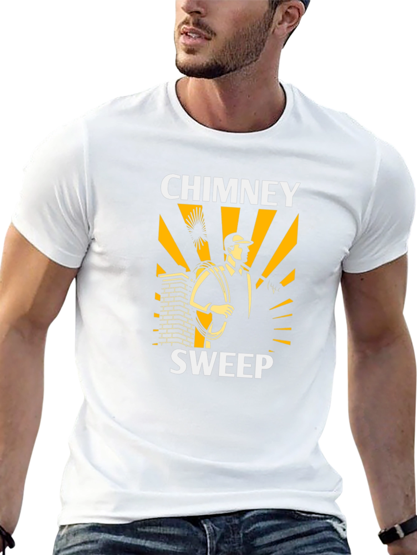 Chimney Sweep Graphic T-Shirt - Black
