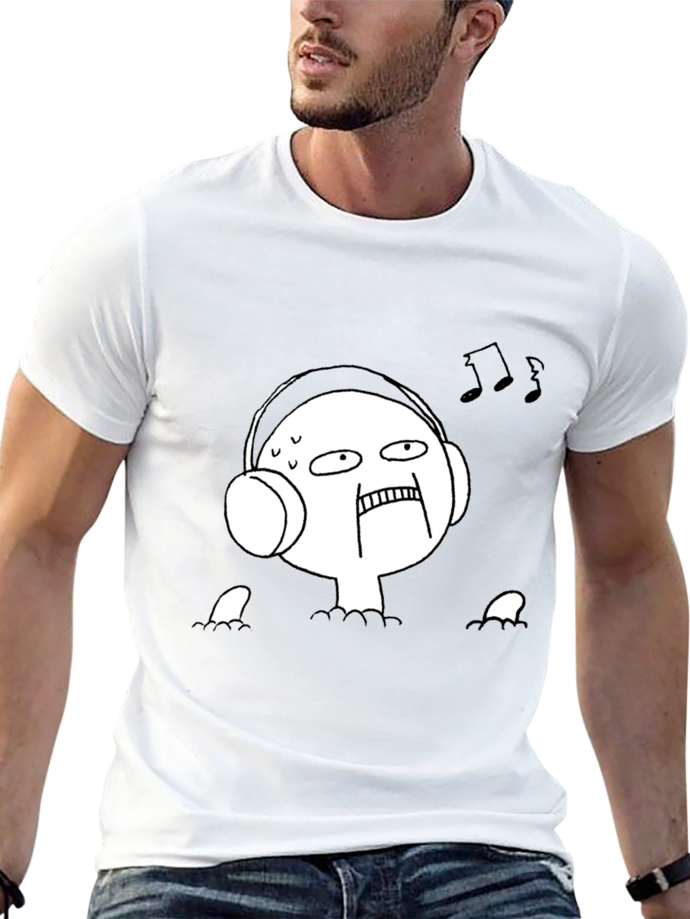 Music Lover Tee - Funny Graphic Black T-Shirt
