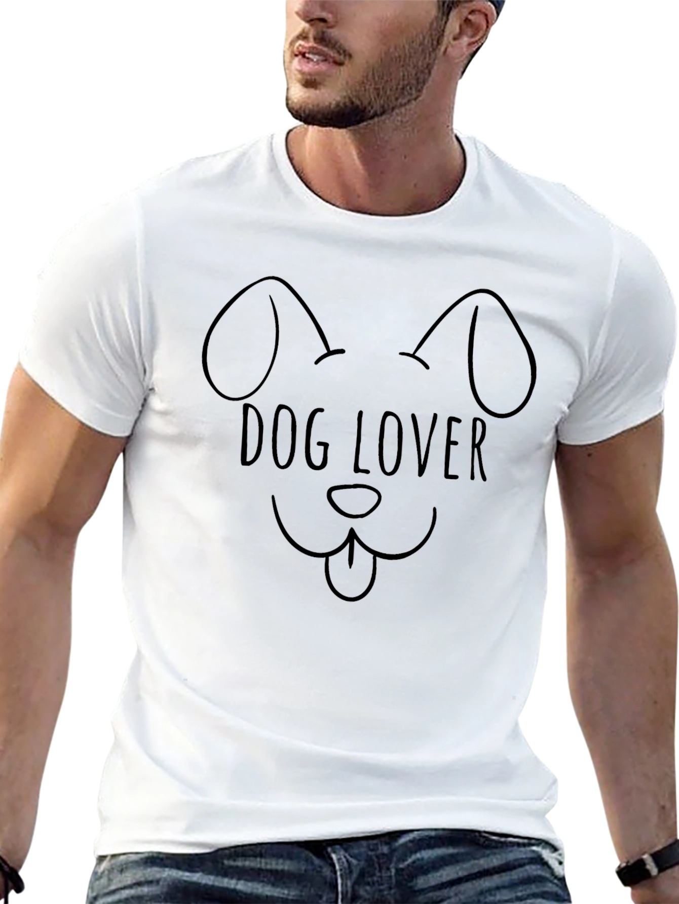 Dog Lover Graphic Tee - Unisex Black T-Shirt