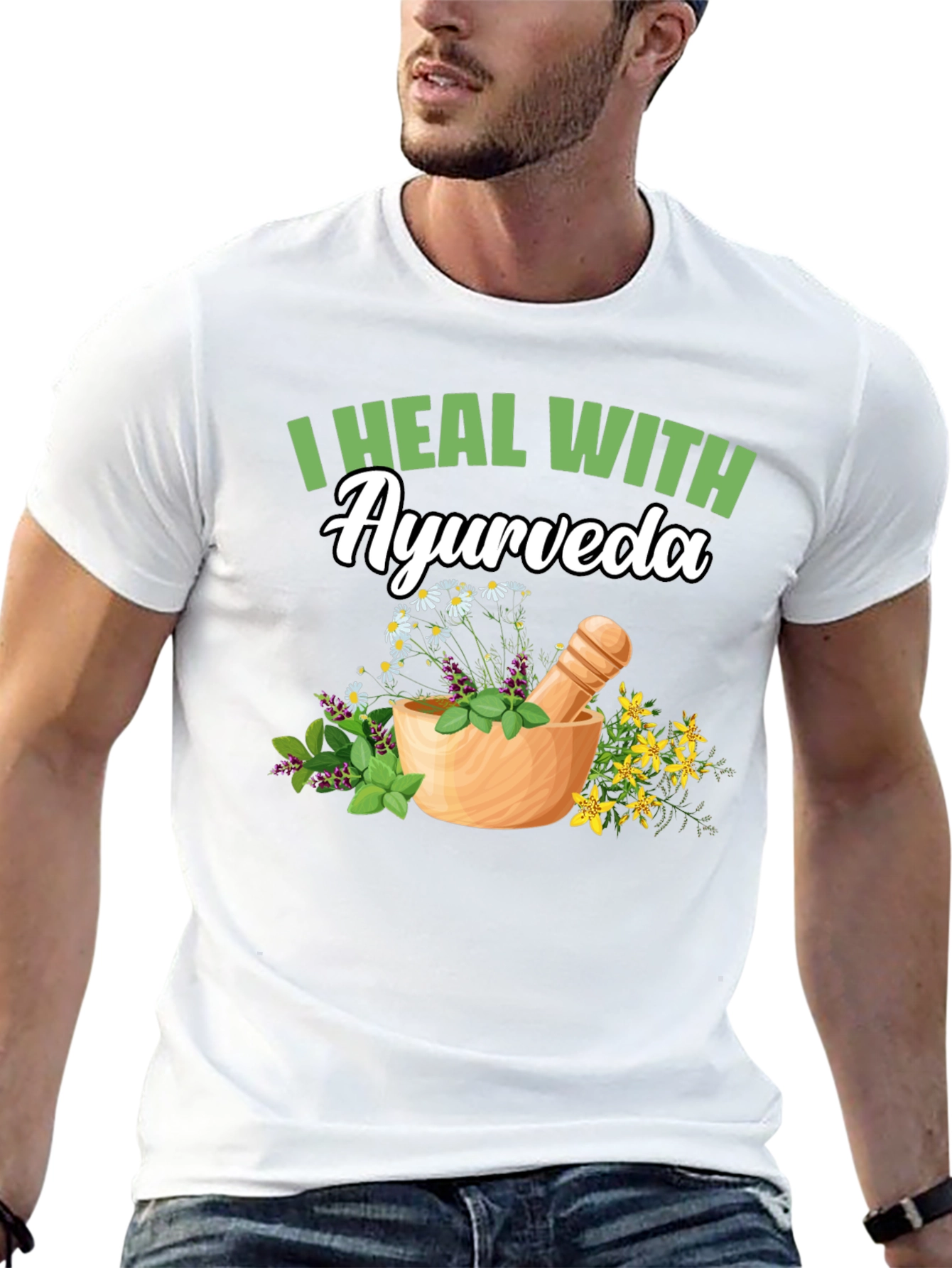 Ayurveda Healing T-Shirt - Natural Remedy Design