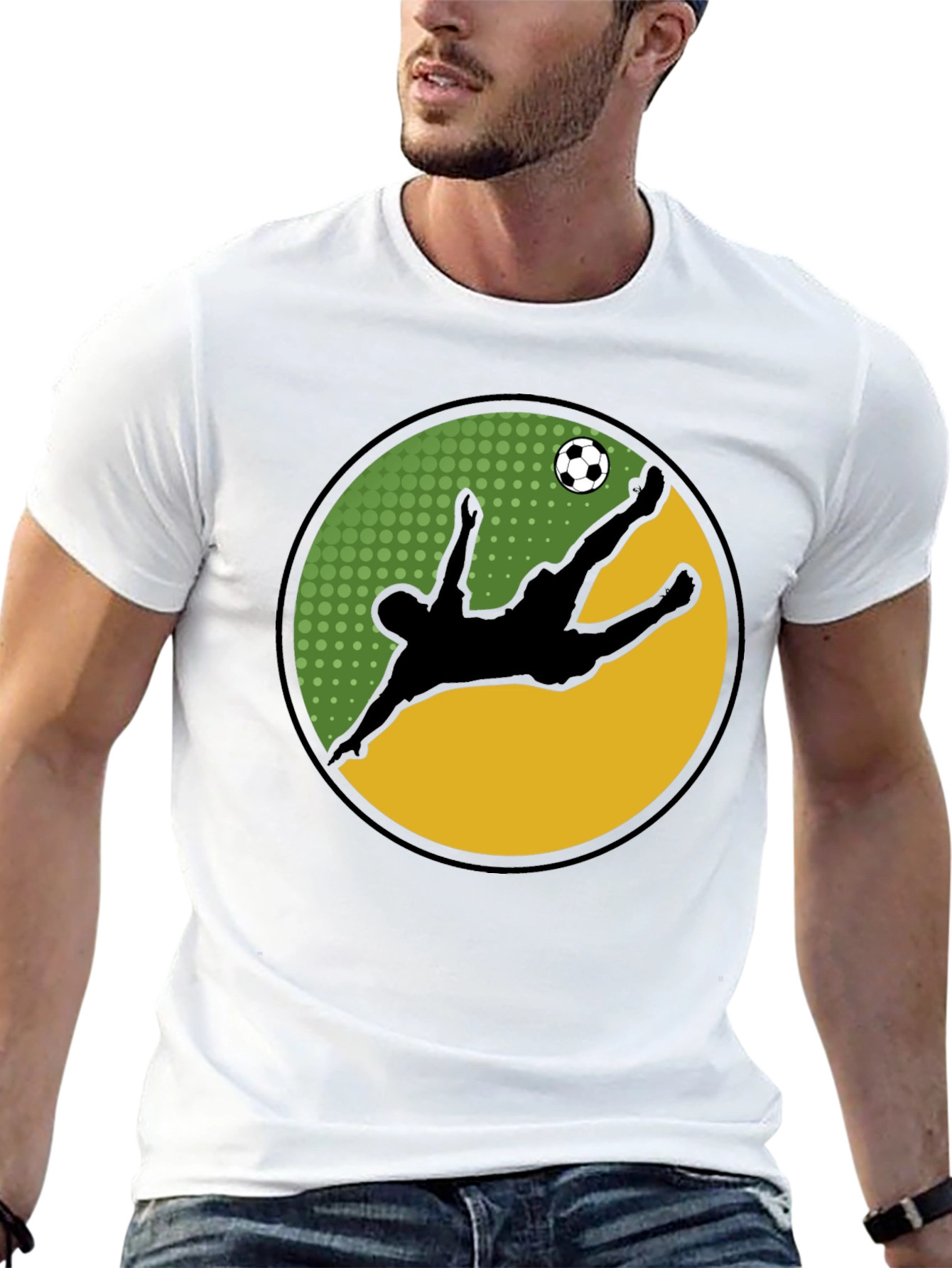 Soccer Kick Graphic Tee - Stylish Cotton T-Shirt