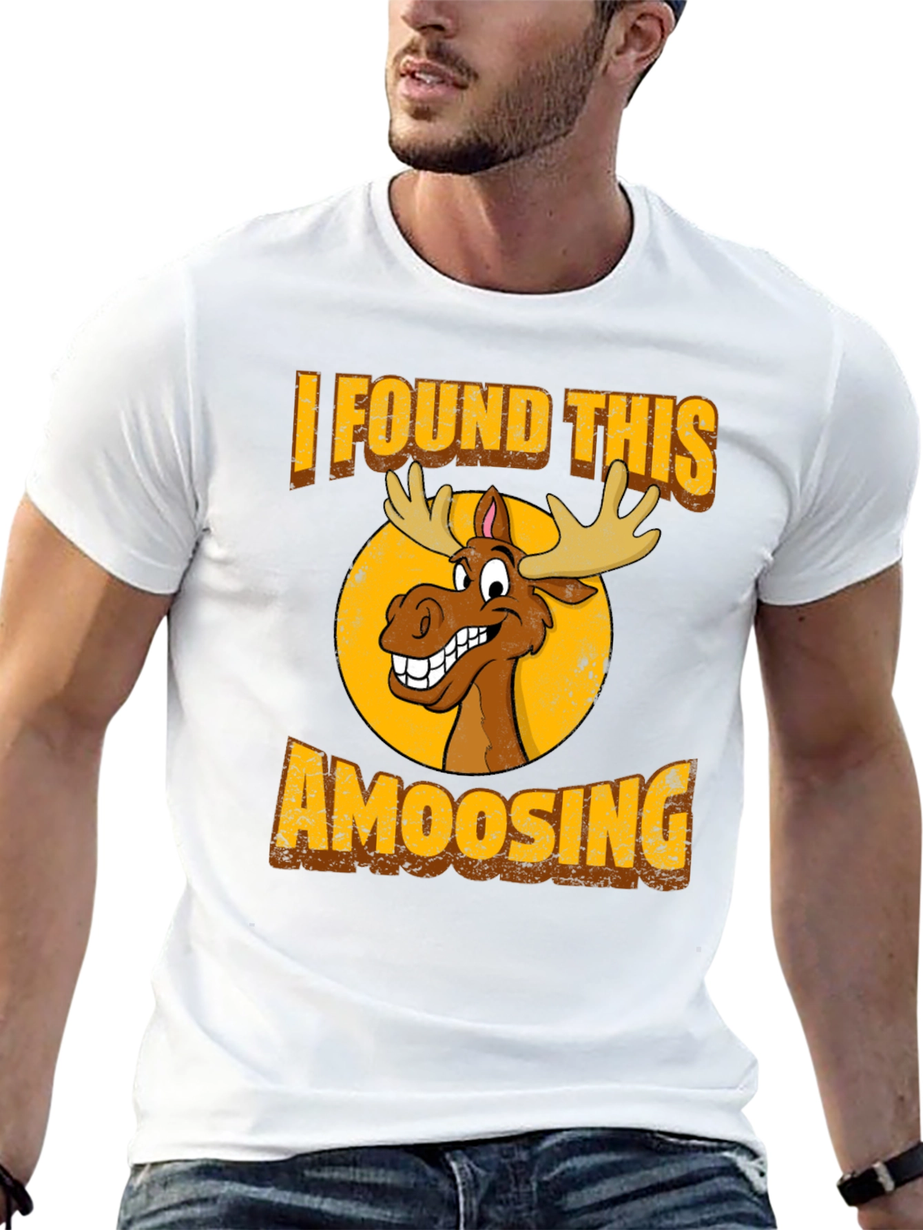 Amoosing T-Shirt: Funny Moose Graphic Tee