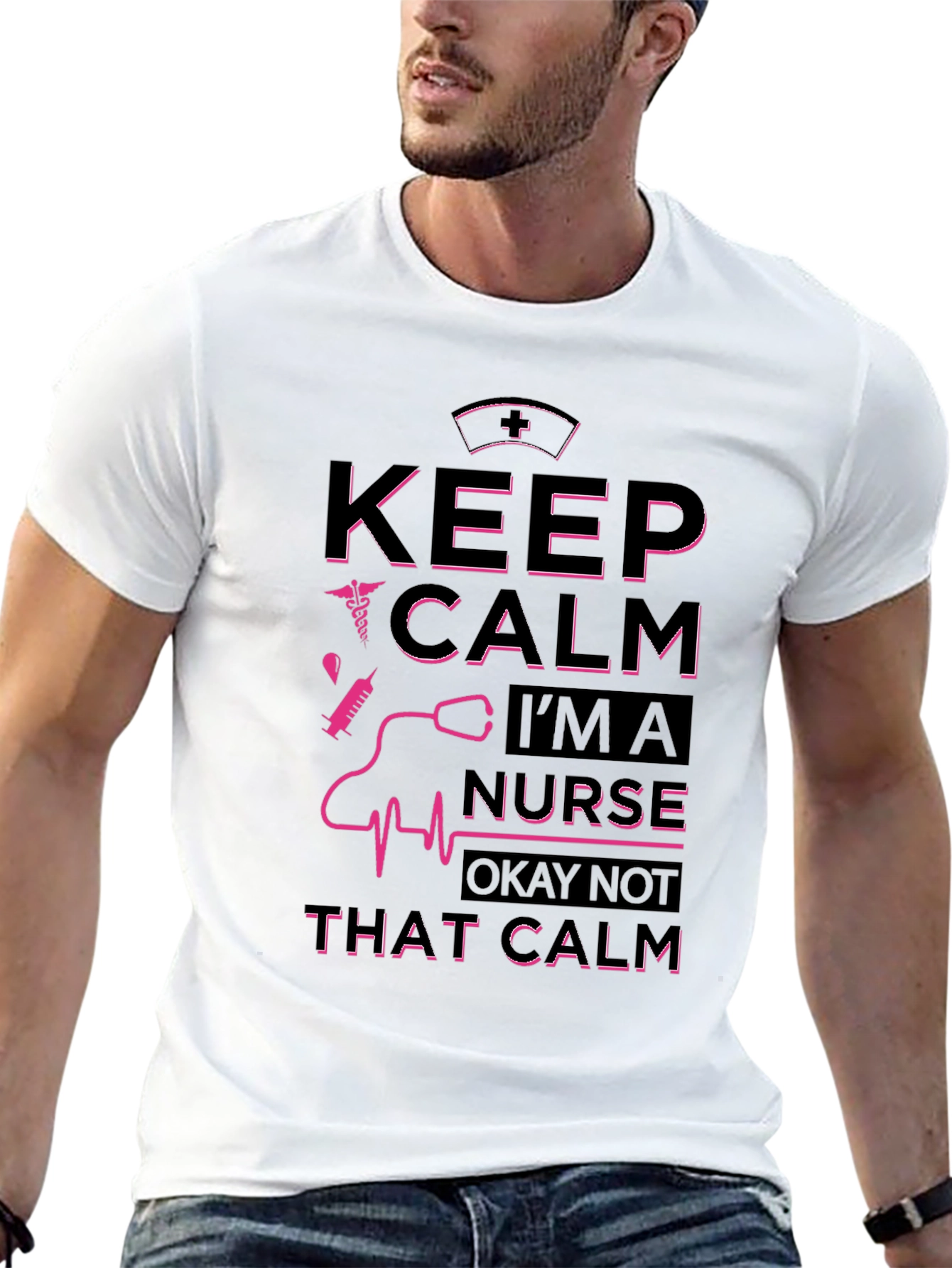 Keep Calm Im a Nurse Graphic T-Shirt