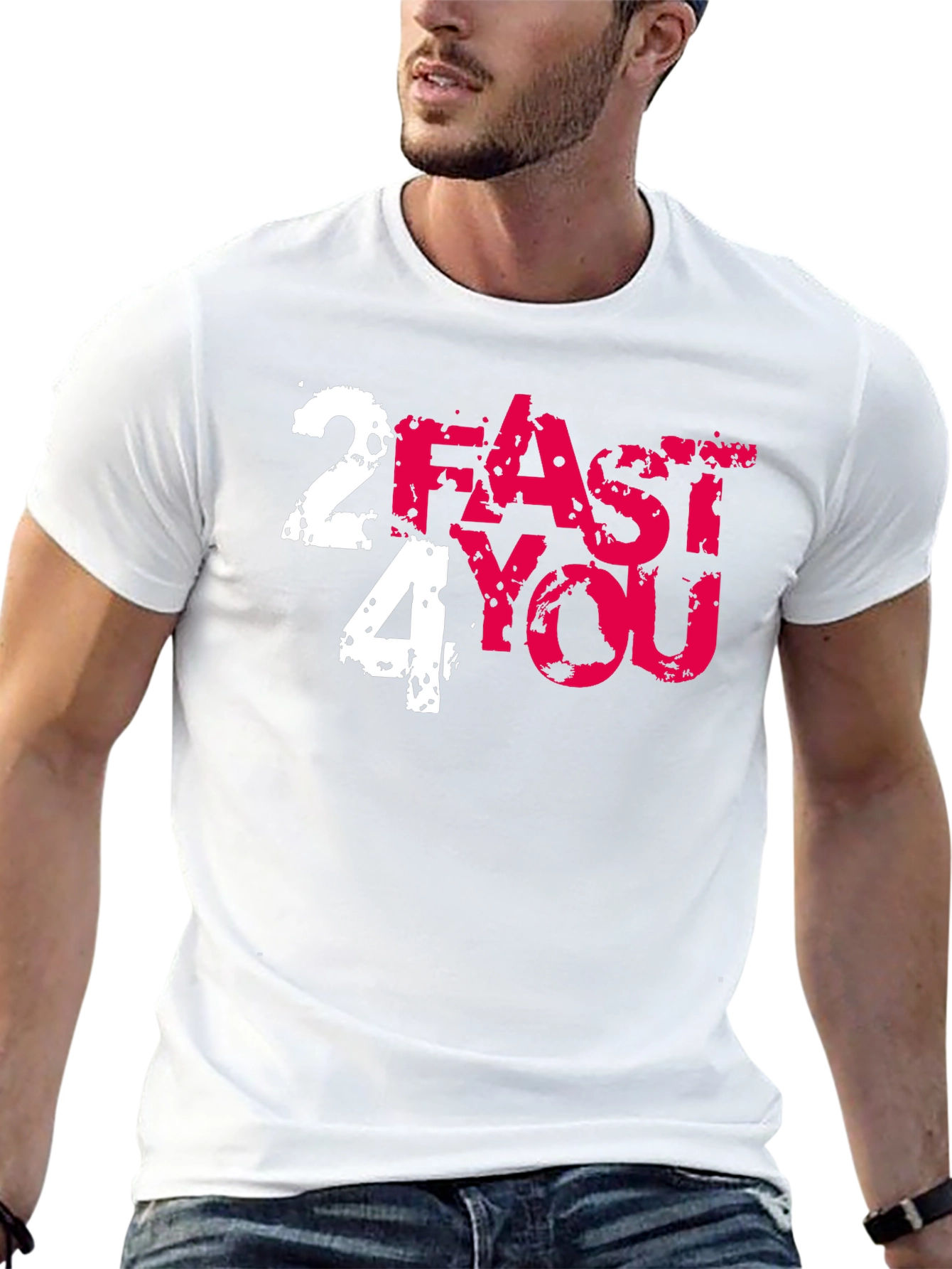 2 Fast 4 You Graphic Tee - Black
