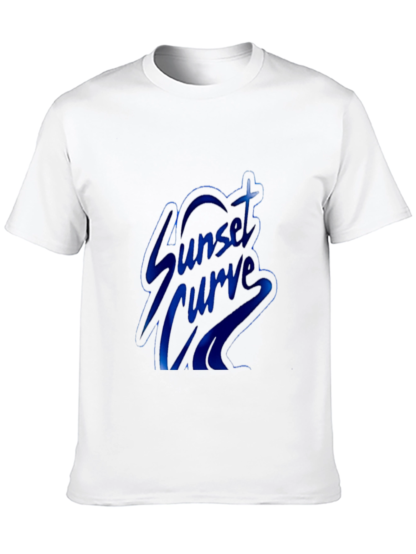 Sunset Curve Band Graphic Tee - Black Cotton